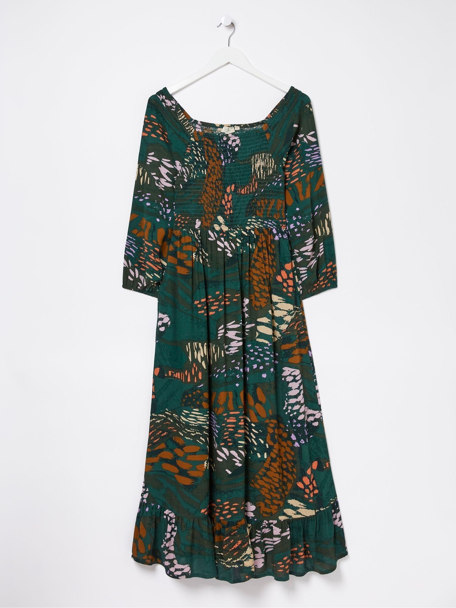Green/Orange Midi Dress - Image 6 of 6