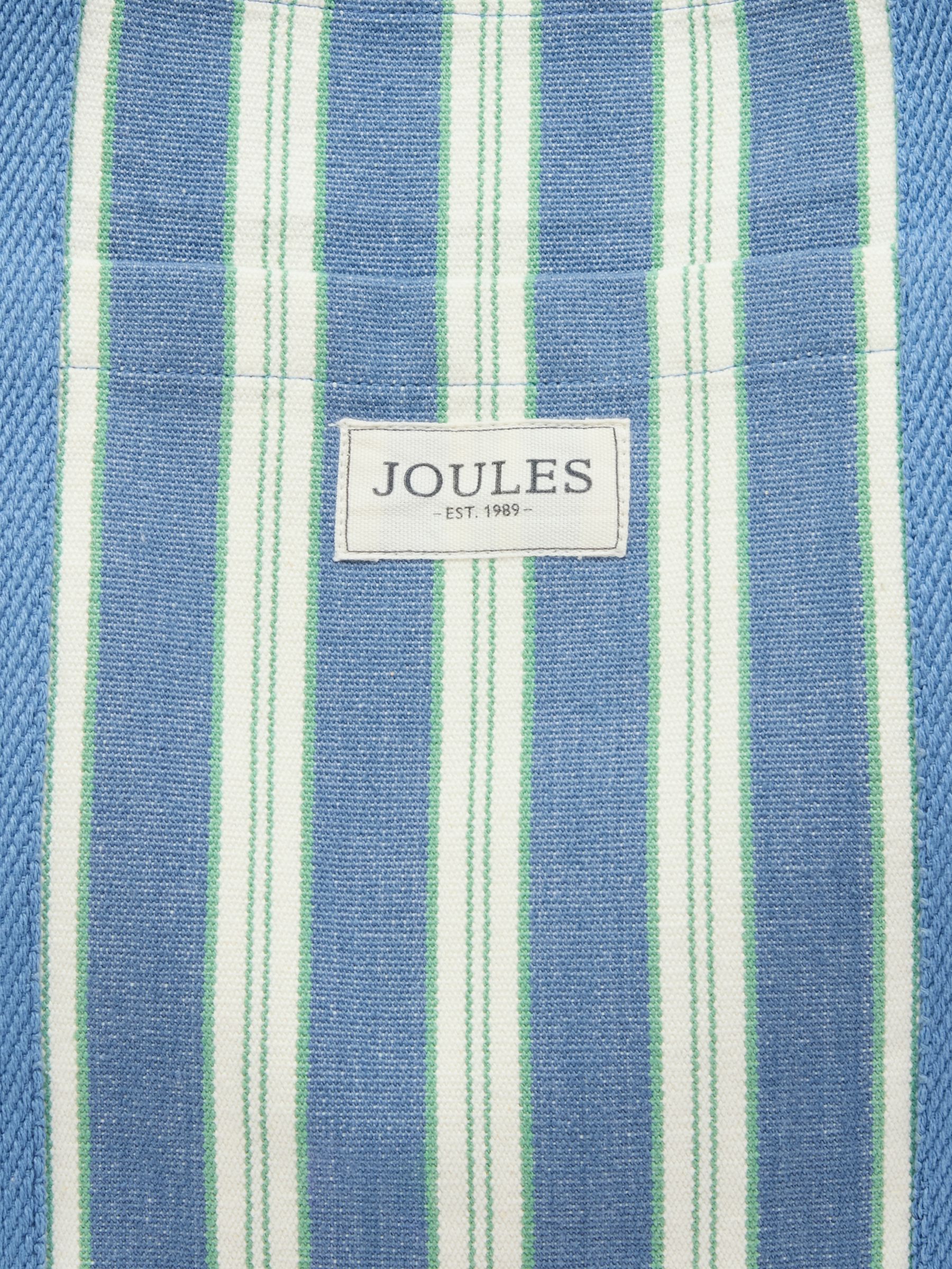 Promenade Blue & White Striped Canvas Beach Bag - Image 6 of 6