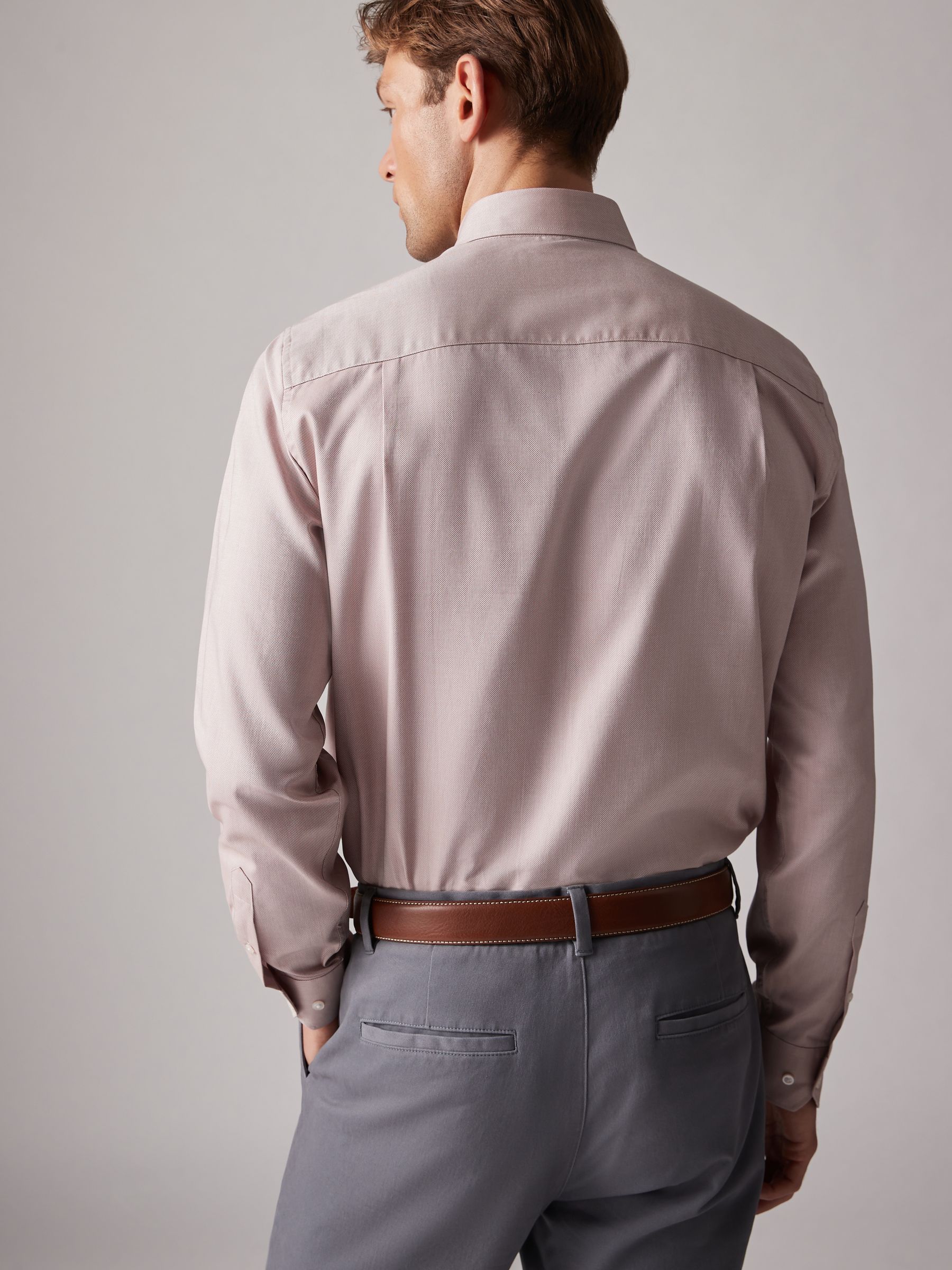Neutral Slim Fit Oxford Shirt - Image 3 of 6