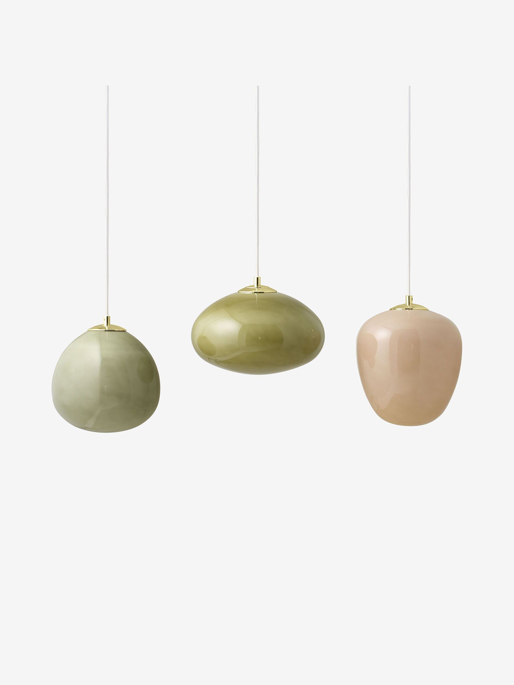 Adrianne Linear Pendant Light in Green - Image 2 of 3