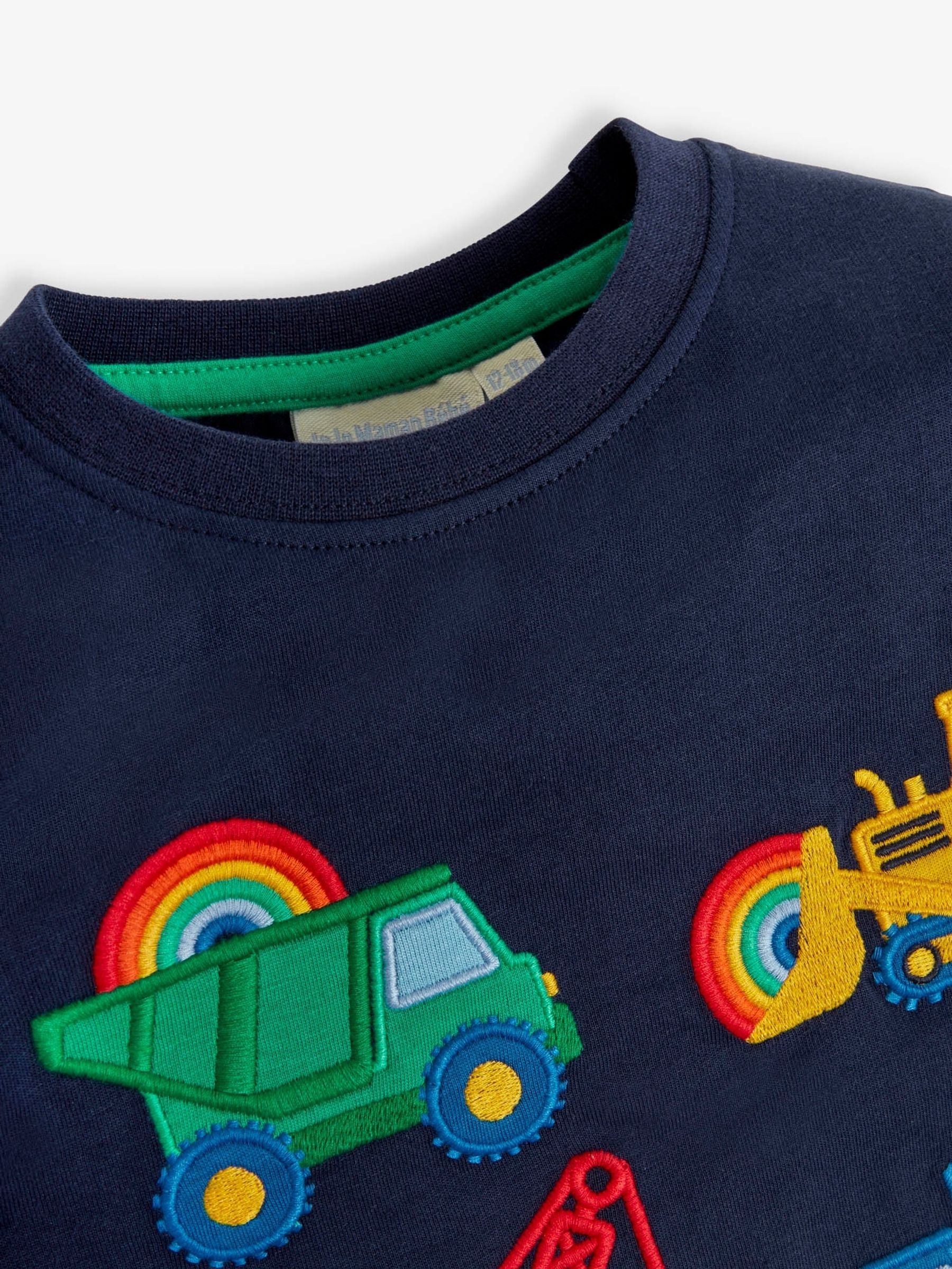Navy Construction Appliqué T-Shirt - Image 4 of 4