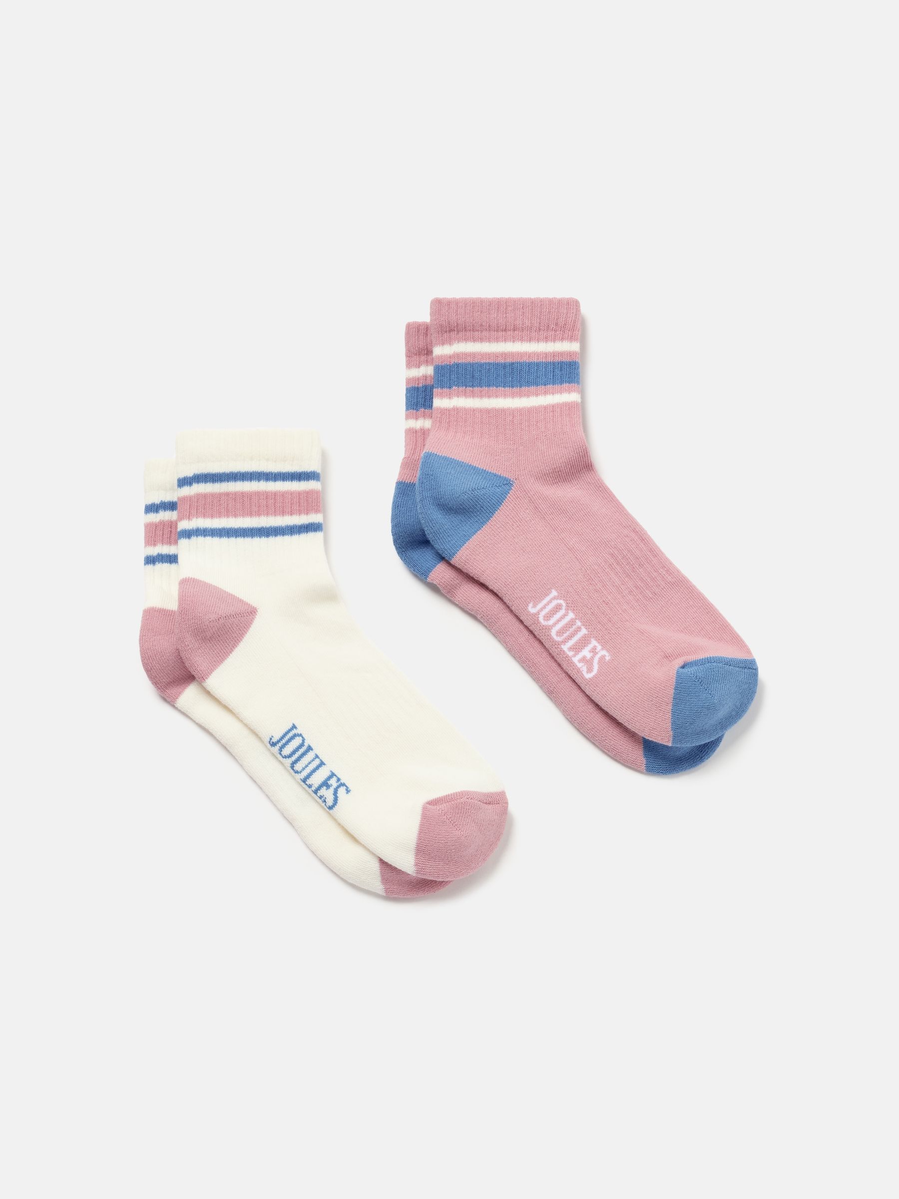 Women's Volley Pink & White 2 Pack Tennis Socks (size 4-8) - Image 1 of 6