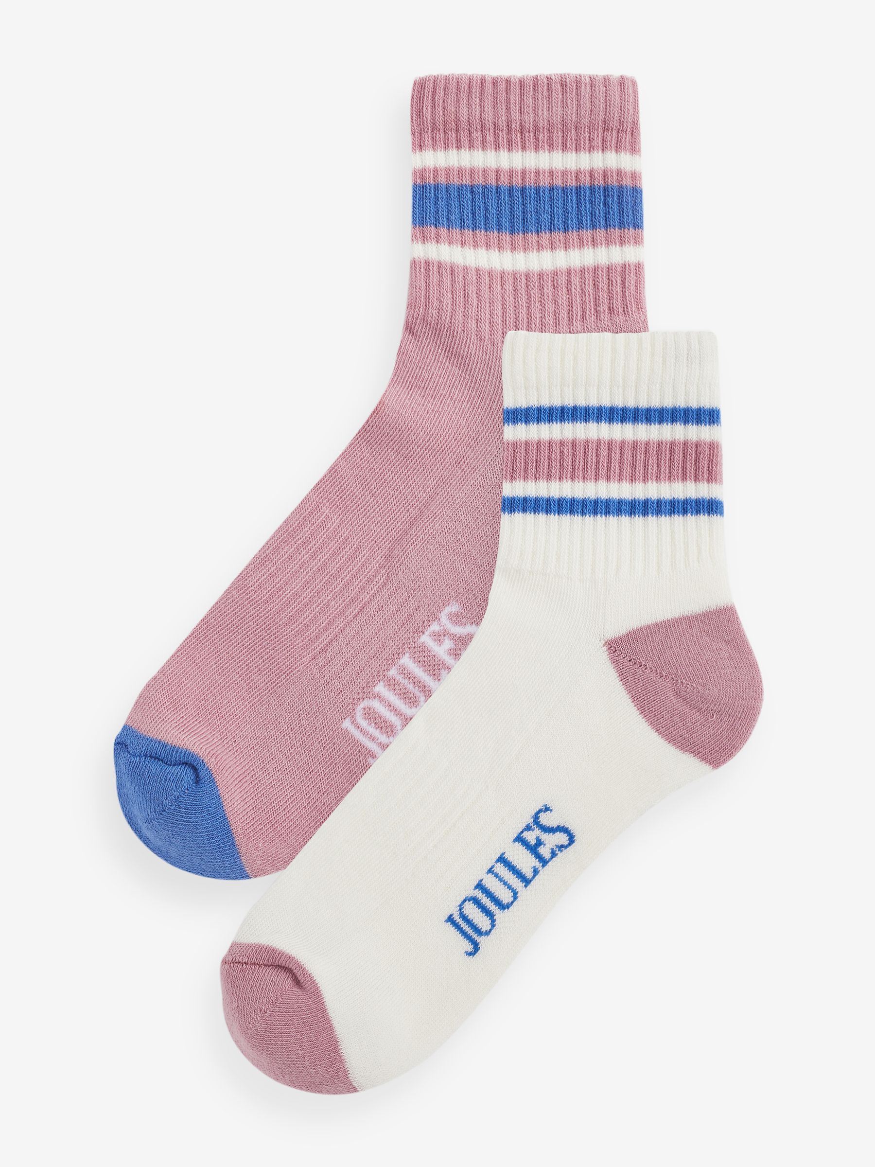 Women's Volley Pink & White 2 Pack Tennis Socks (size 4-8) - Image 2 of 6