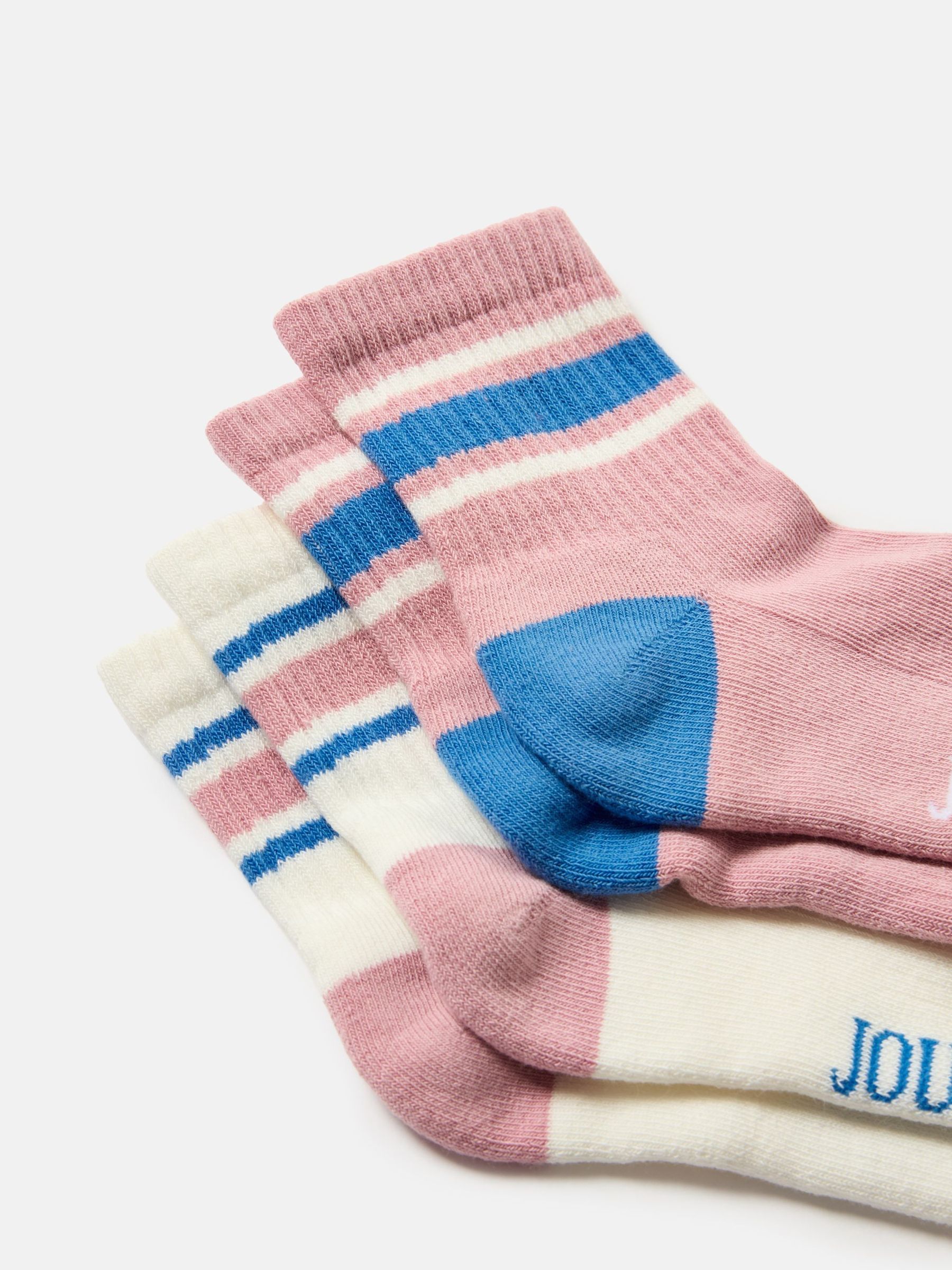 Women's Volley Pink & White 2 Pack Tennis Socks (size 4-8) - Image 4 of 6