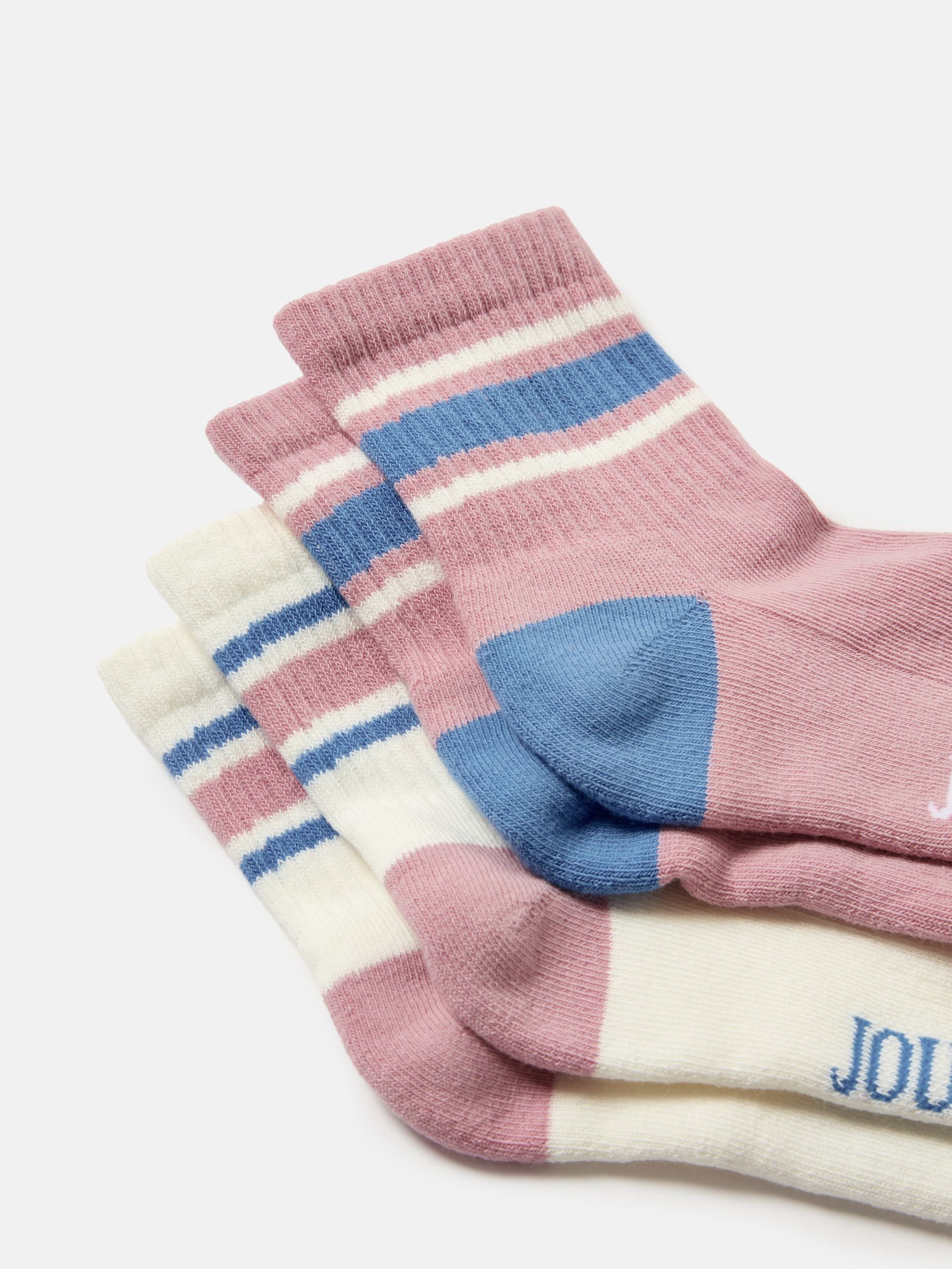 Women's Volley Pink & White 2 Pack Tennis Socks (size 4-8) - Image 5 of 6