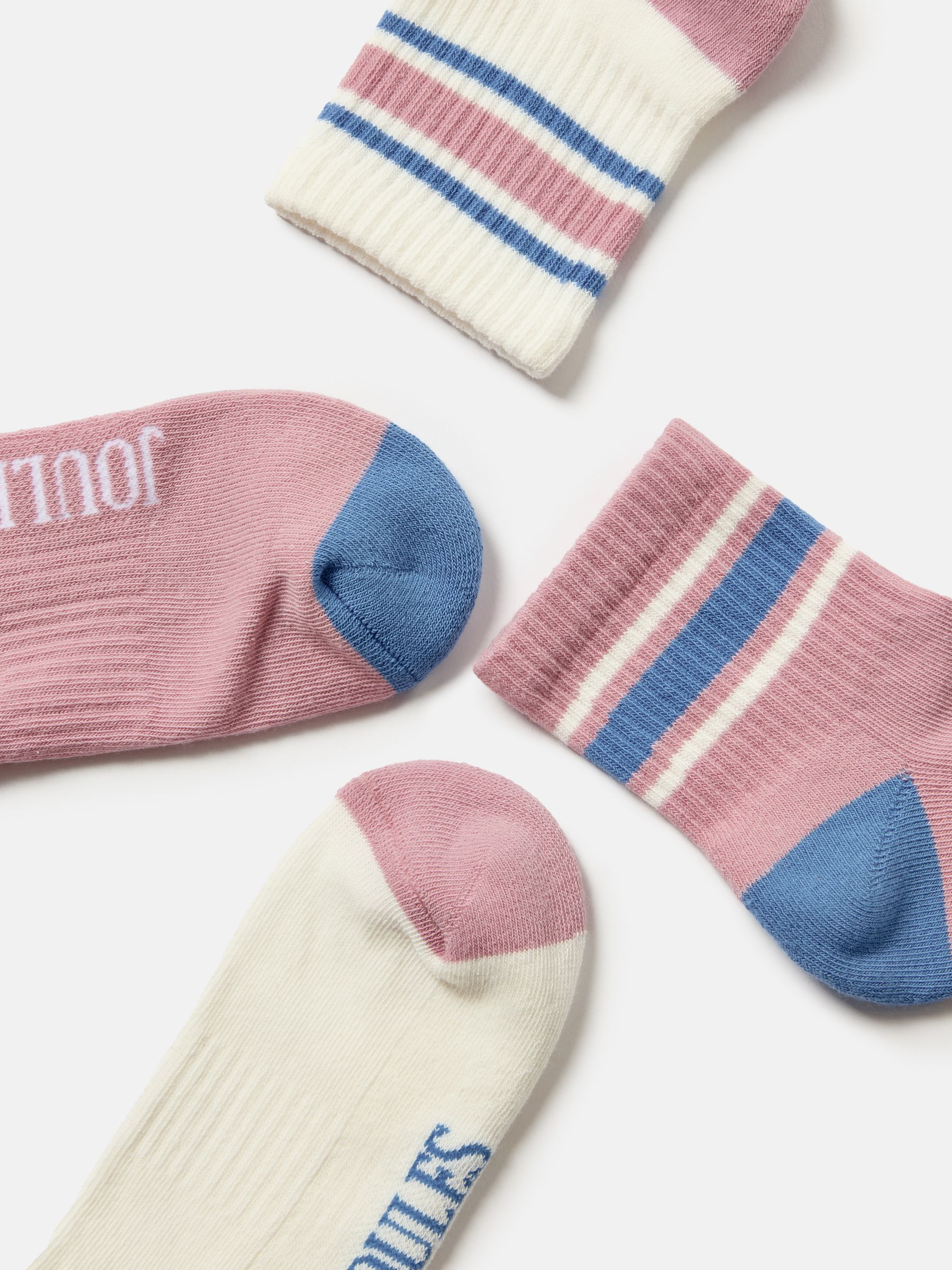 Women's Volley Pink & White 2 Pack Tennis Socks (size 4-8) - Image 6 of 6