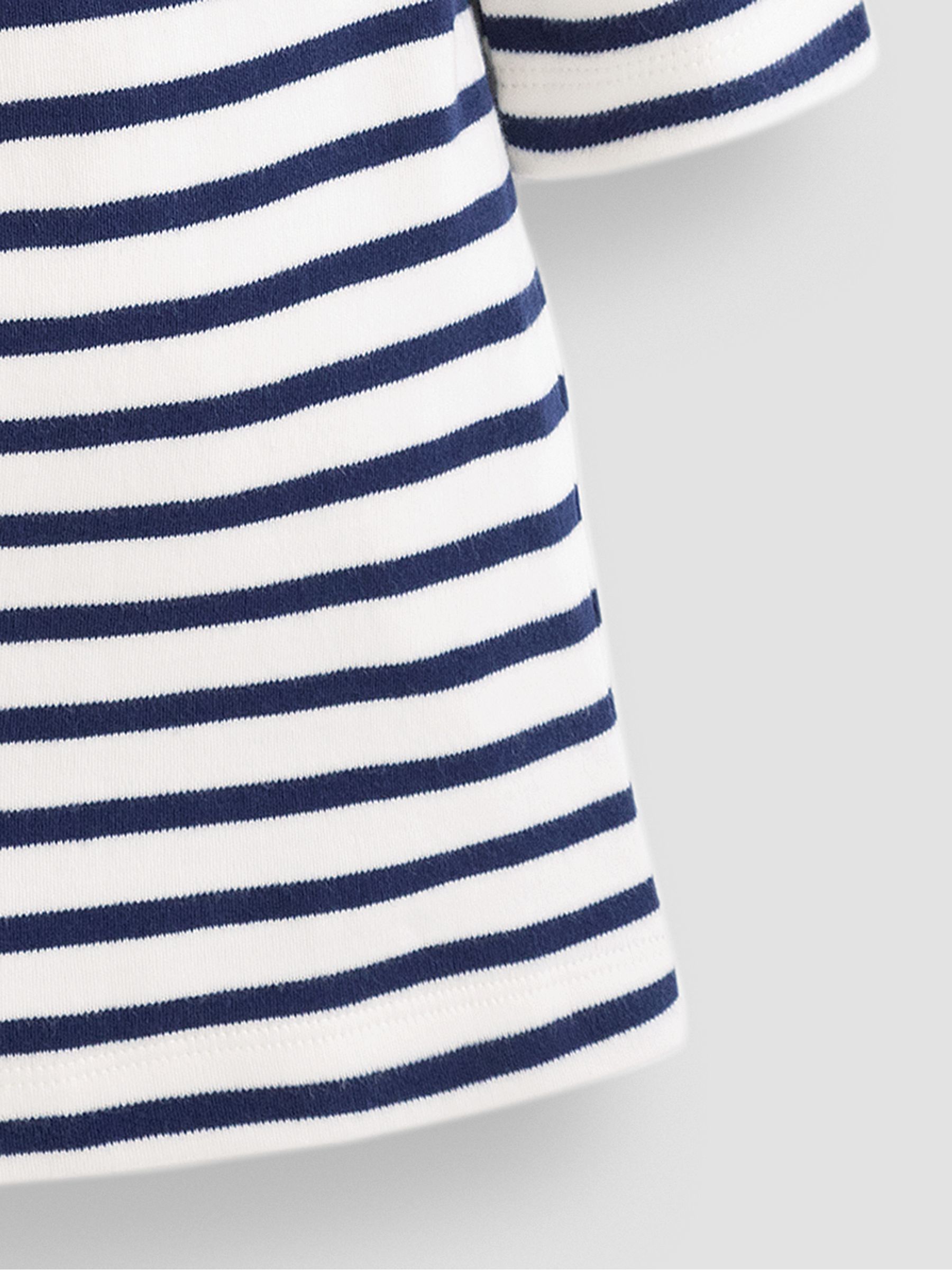 Cream Long Sleeve Sailor Jersey Dress - Image 5 of 6
