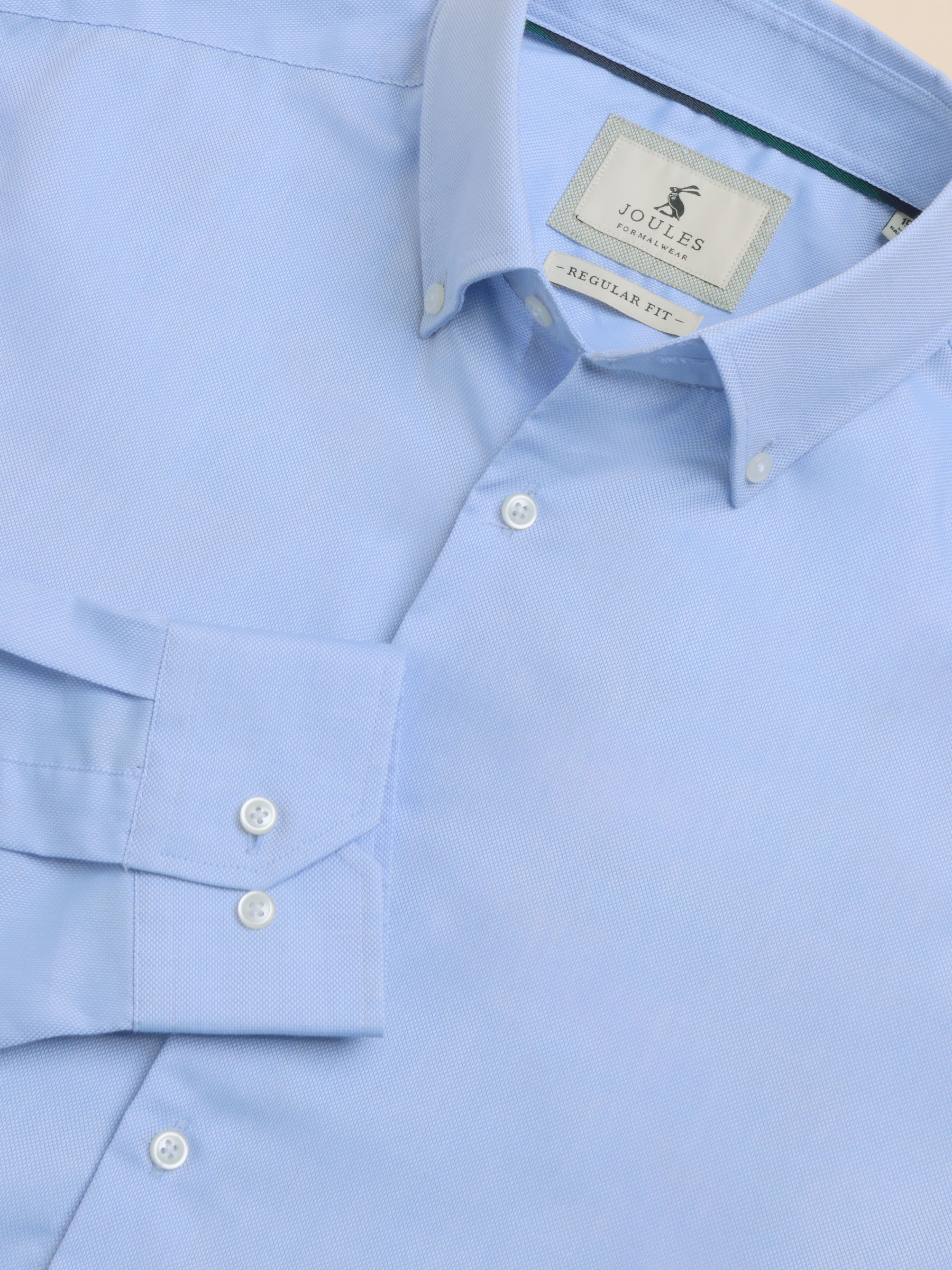 Light Blue Slim Fit Oxford Shirt - Image 1 of 8