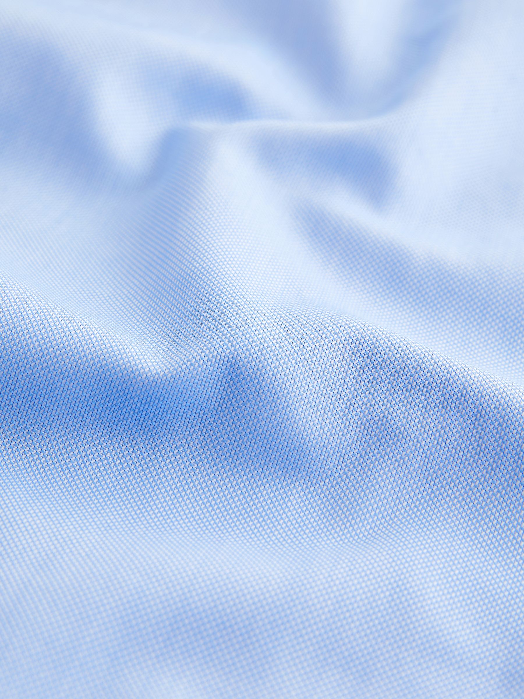Light Blue Slim Fit Oxford Shirt - Image 8 of 8