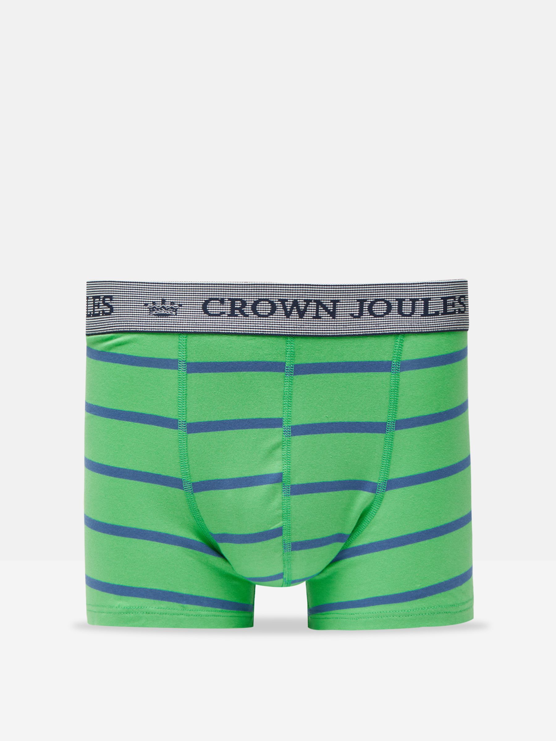 Crown Joules Green Lucky Charm Pack of Two Cotton Boxers - Image 2 of 4