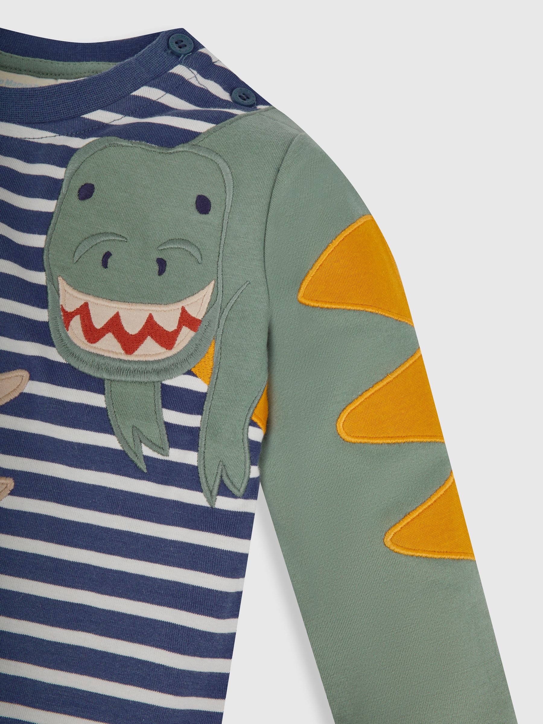 Indigo Dino Appliqué Novelty Top - Image 3 of 4