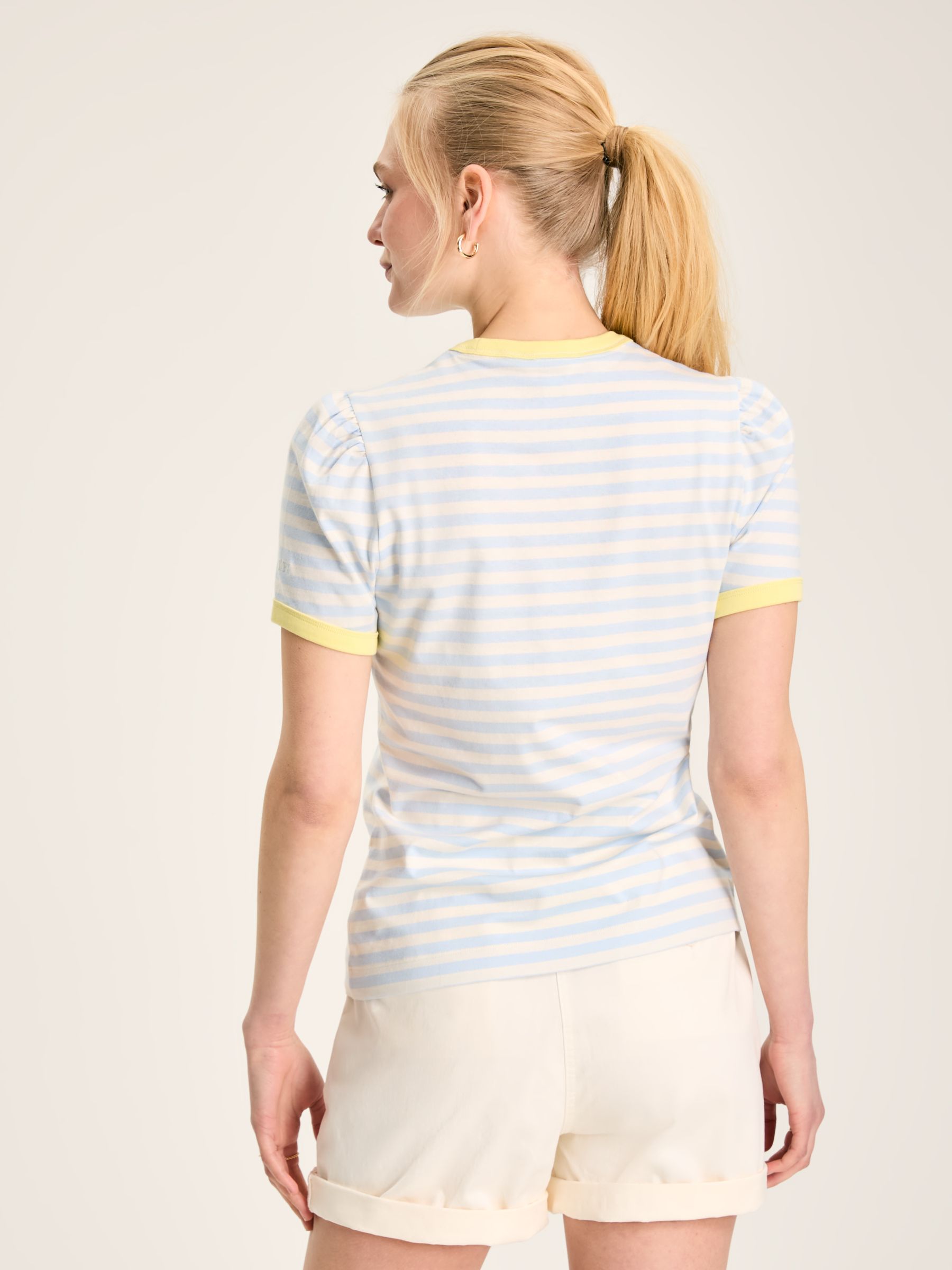 Erin Blue Stripe Short Sleeve T-Shirt - Image 2 of 6