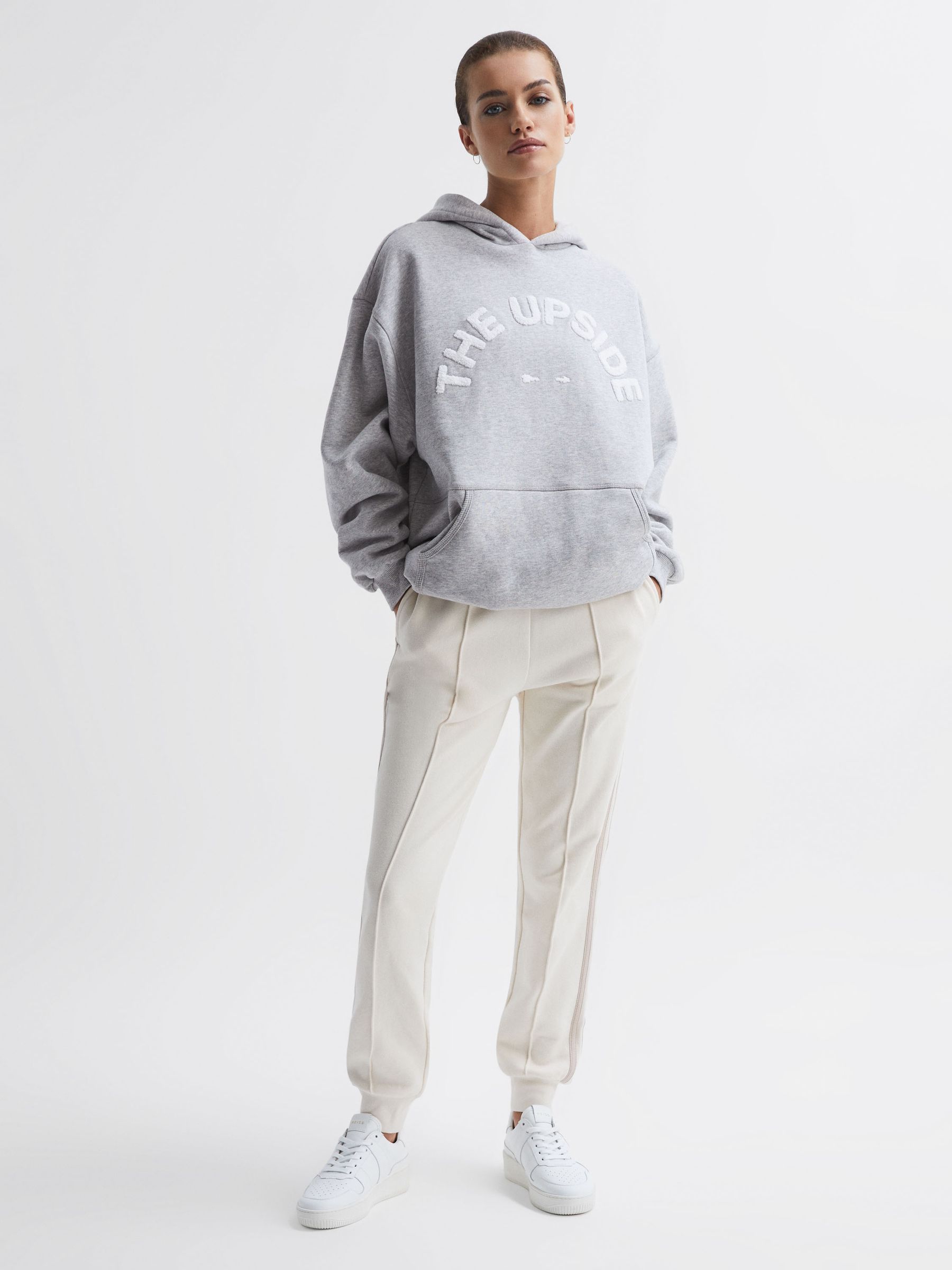 The Upside Comfort Fit Hoodie in Grey - Image 4 of 7