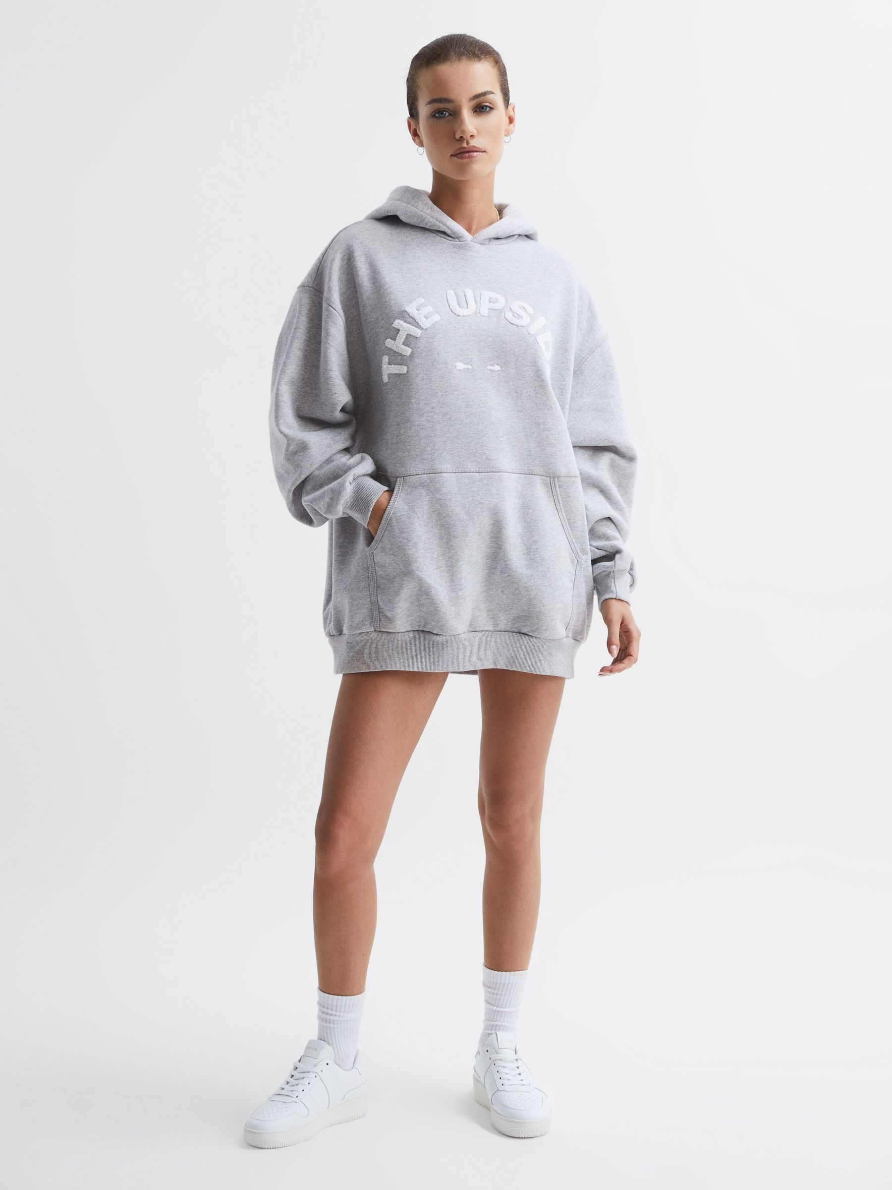 The Upside Comfort Fit Hoodie in Grey - Image 7 of 7