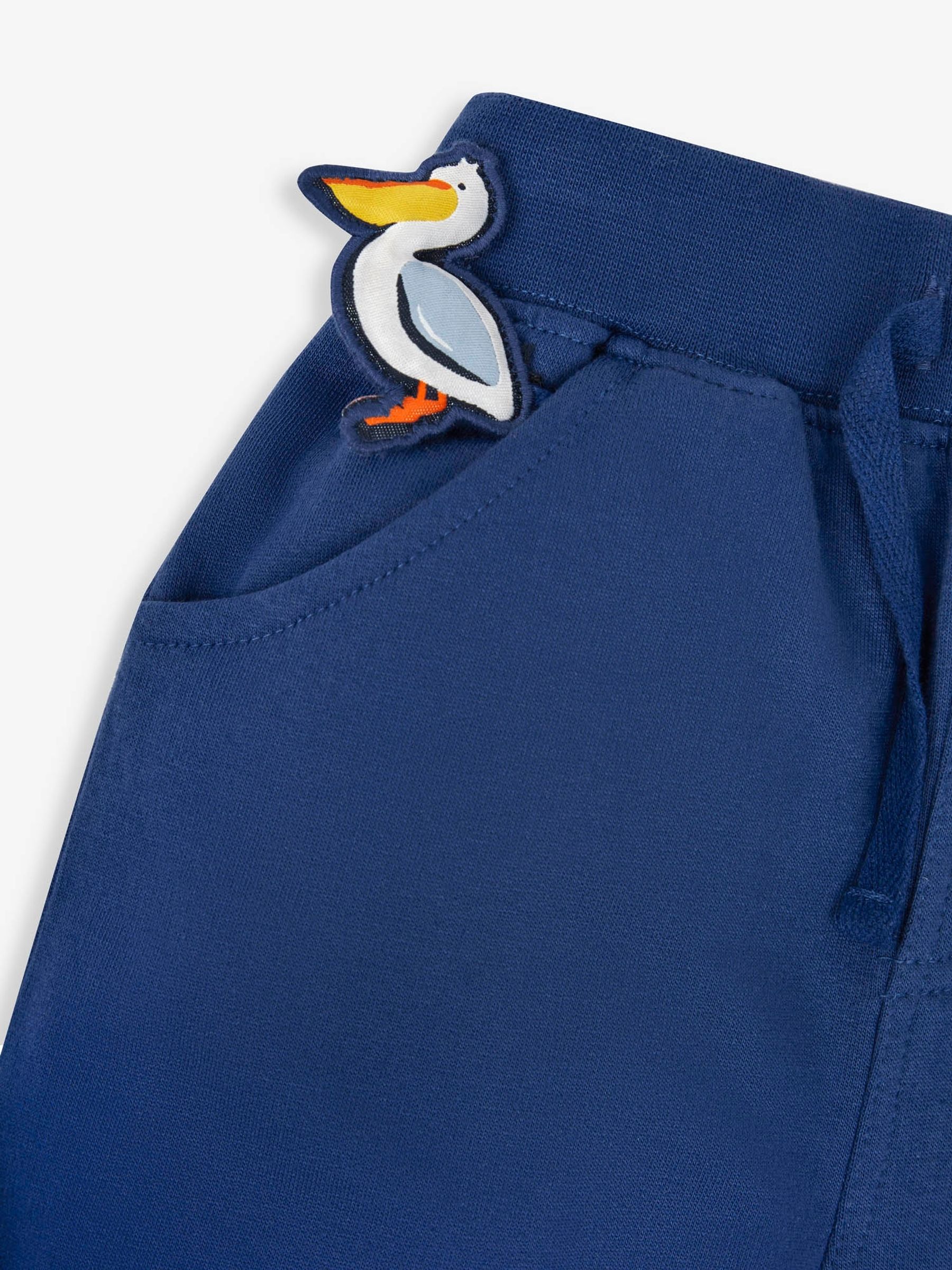 Cobalt Pelican Appliqué With Pet In Pocket Shorts - Image 5 of 6