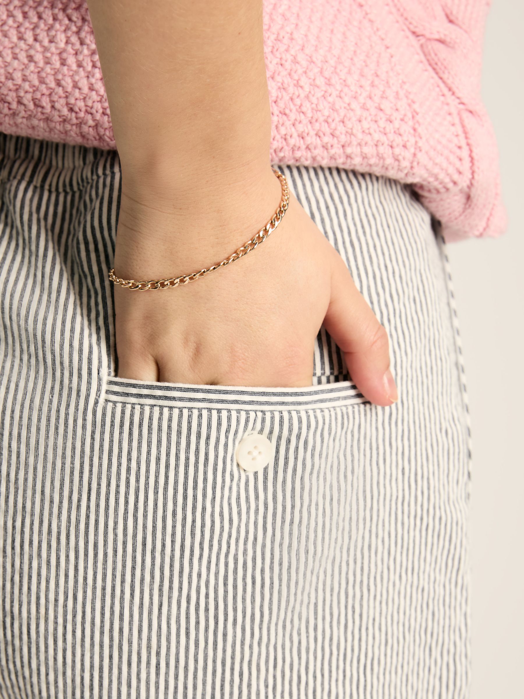 Belmont Navy & White Seersucker Striped Shorts - Image 4 of 6
