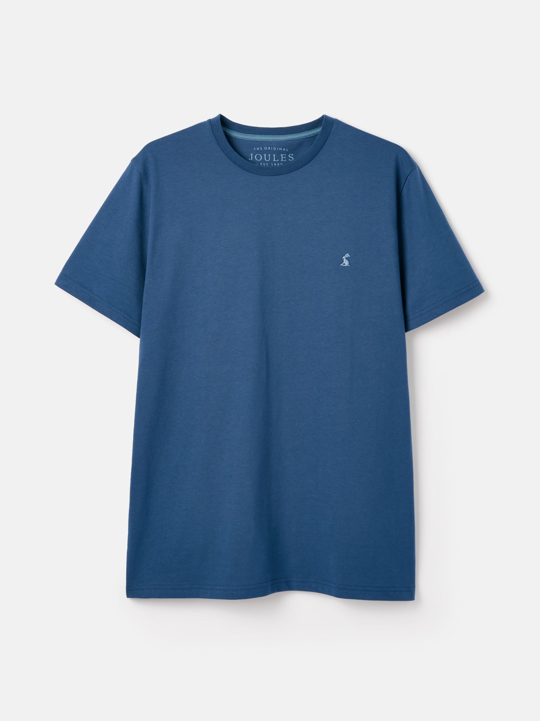 Denton Blue Plain Jersey Crew Neck T-Shirt - Image 5 of 5
