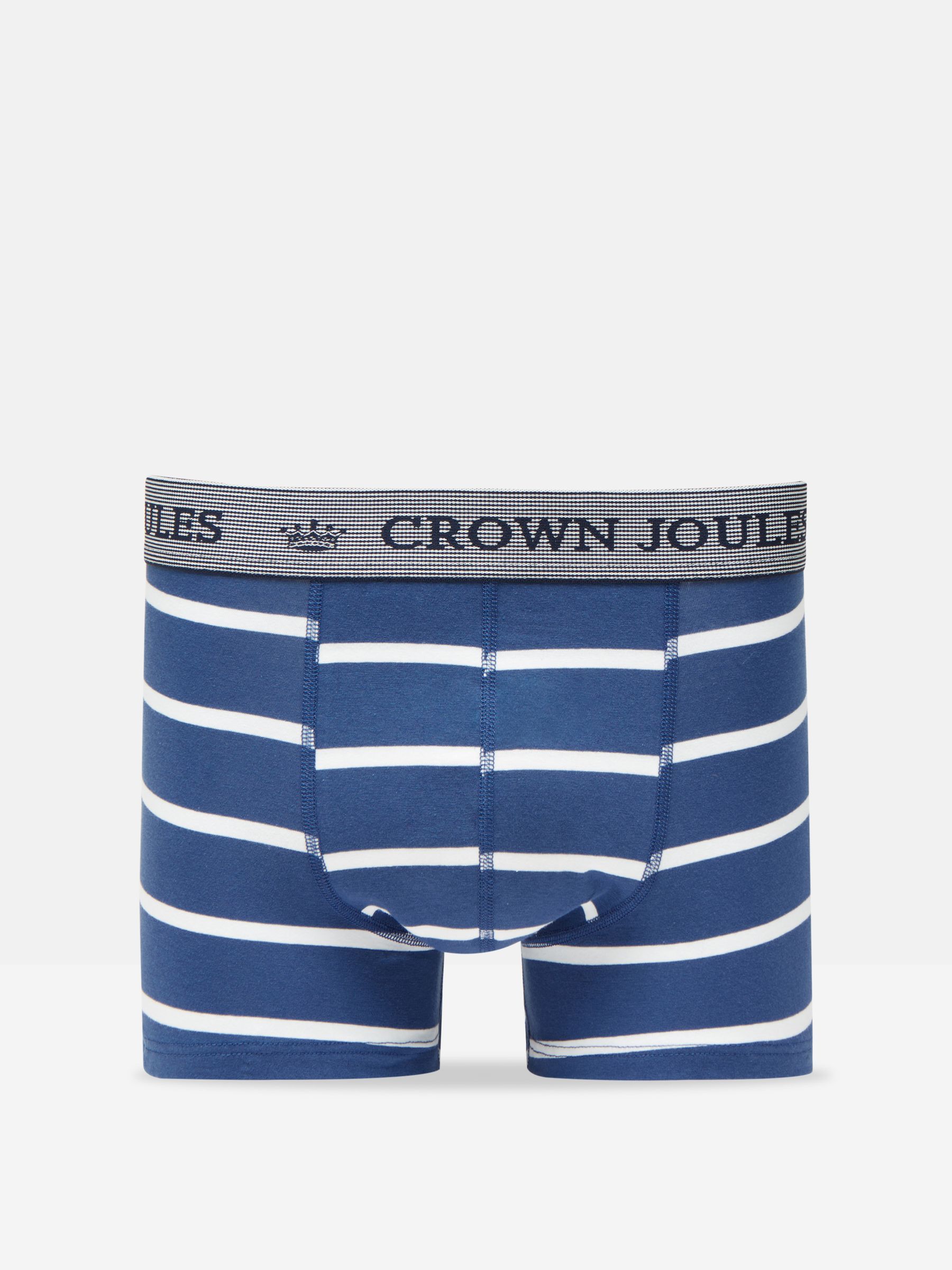 Crown Joules Blue Tennis Pack of Two Cotton Boxers - Image 2 of 4