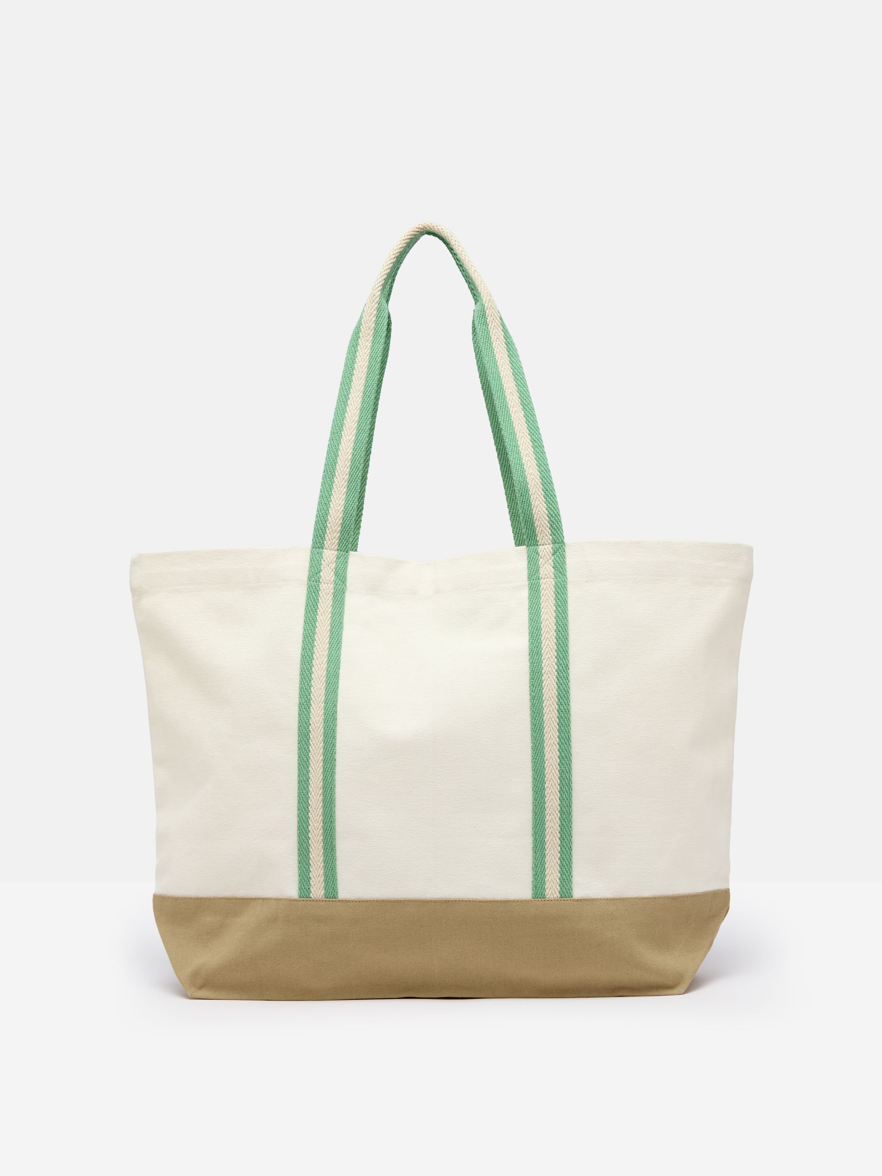 Promenade Cream Canvas Beach Bag - Image 2 of 6