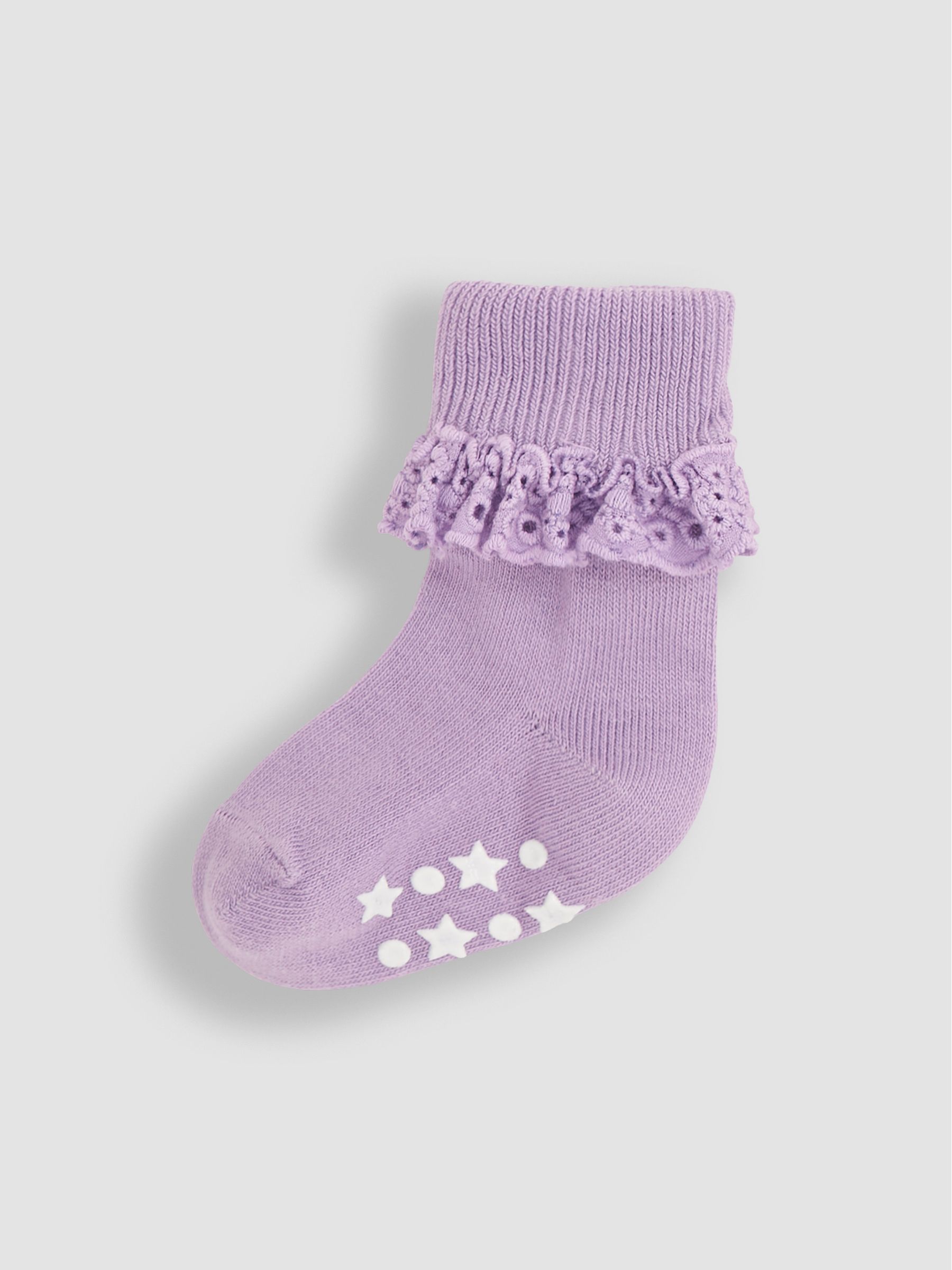 Lilac Pastel 3-Pack Frilly Socks - Image 2 of 4