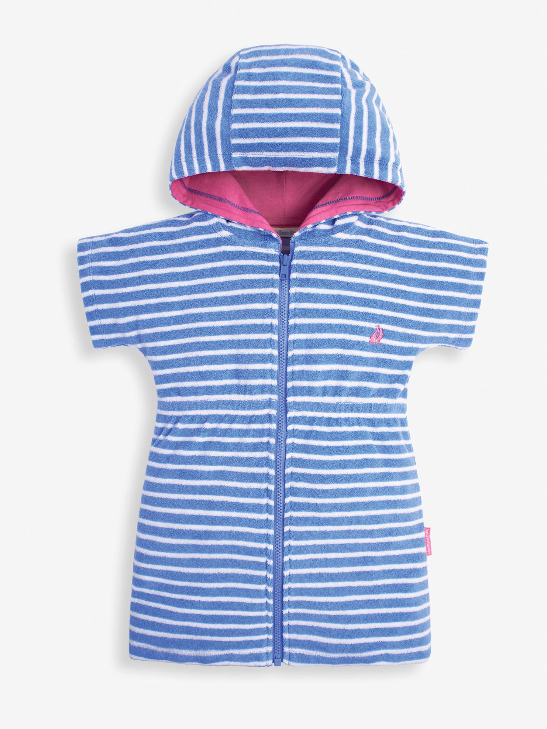 Cornflower Stripe Towelling Zip-Up Dress - Image 3 of 3