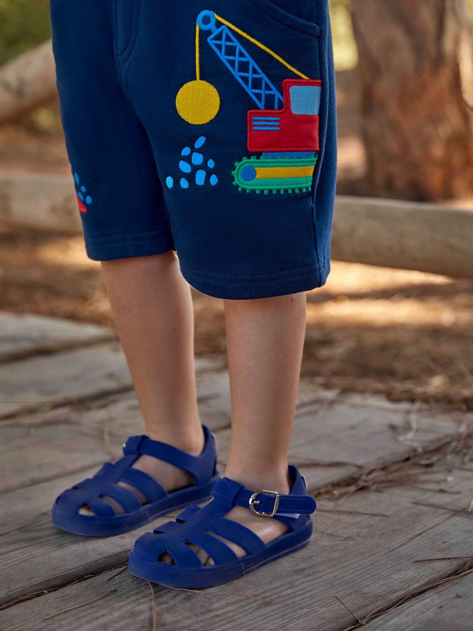 Navy Construction Appliqué With Pet In Pocket Shorts - Image 3 of 6