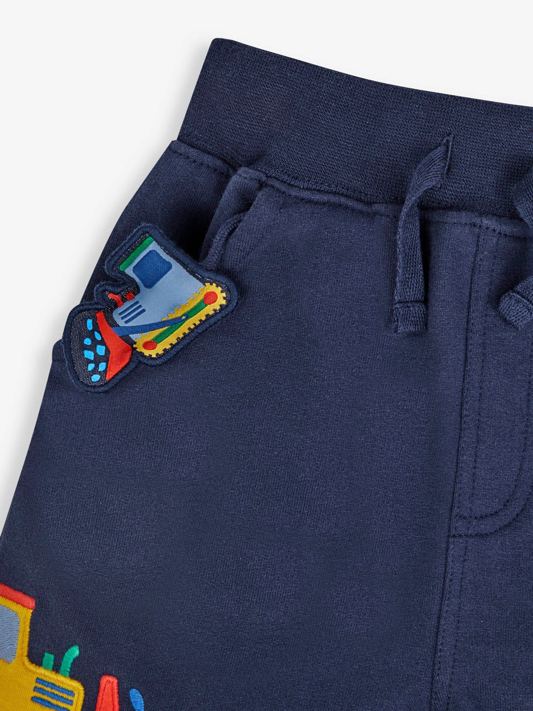 Navy Construction Appliqué With Pet In Pocket Shorts - Image 6 of 6