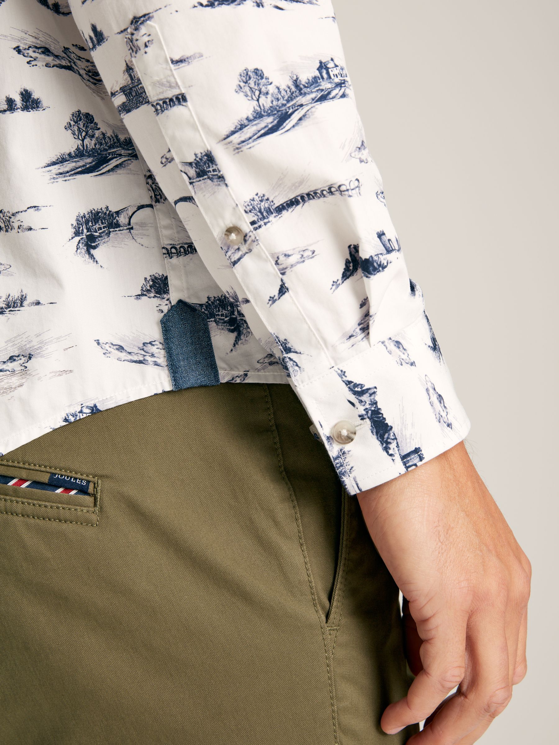 Invitation White Print Cotton Shirt - Image 6 of 7