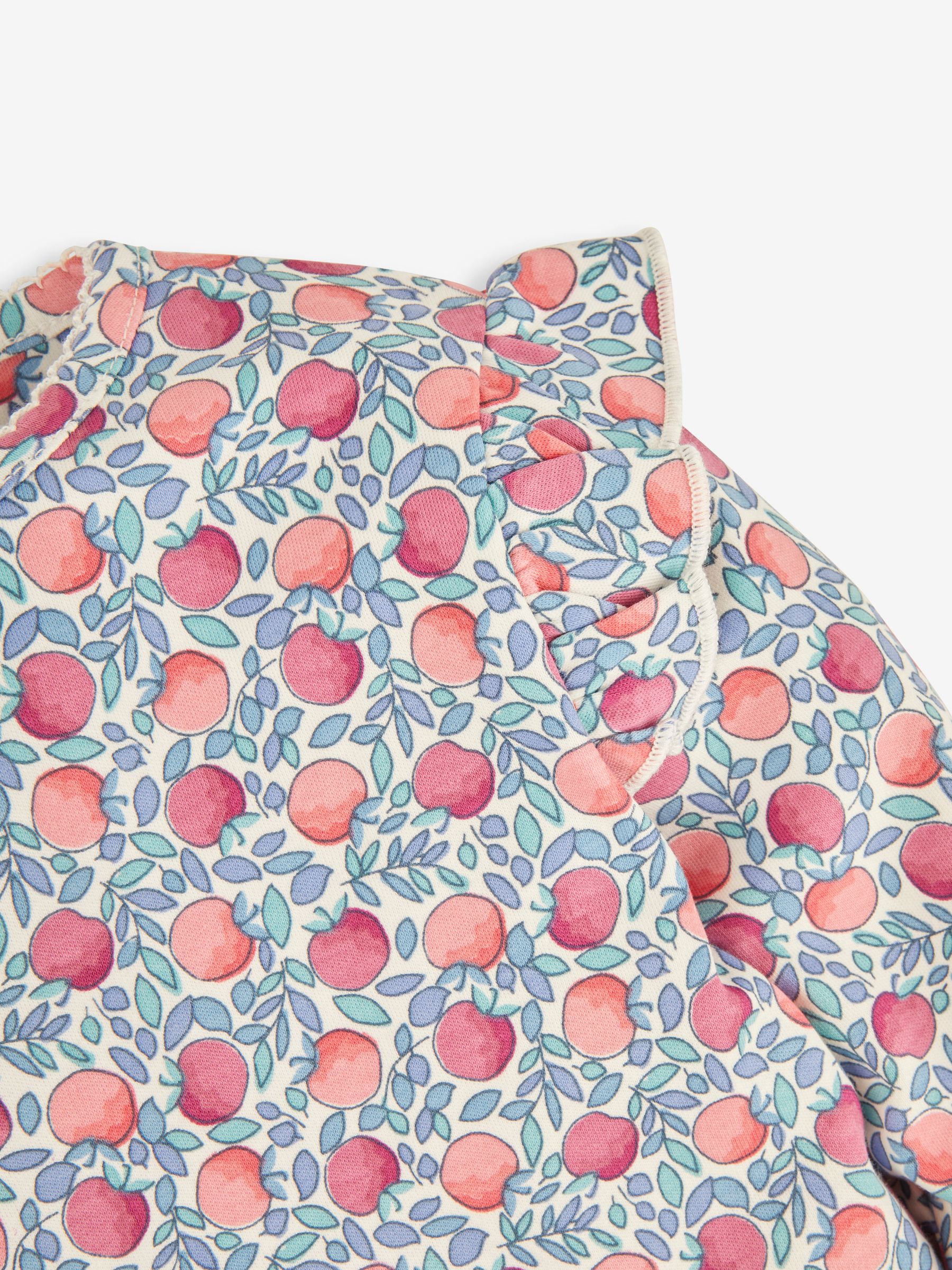 Plum Purple Apple 2-Pack Print & Stripe Frill Tops - Image 4 of 6