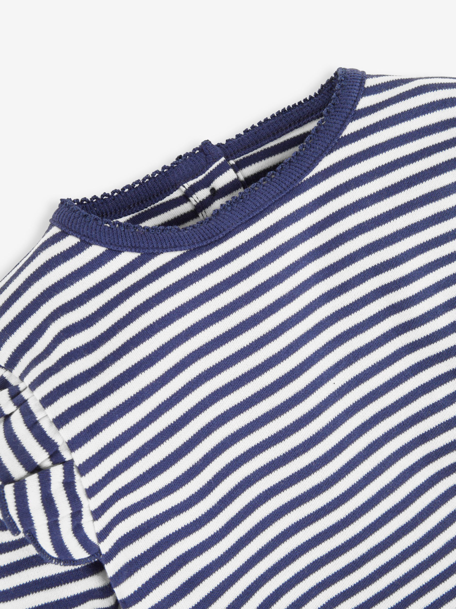 Plum Purple Apple 2-Pack Print & Stripe Frill Tops - Image 5 of 6