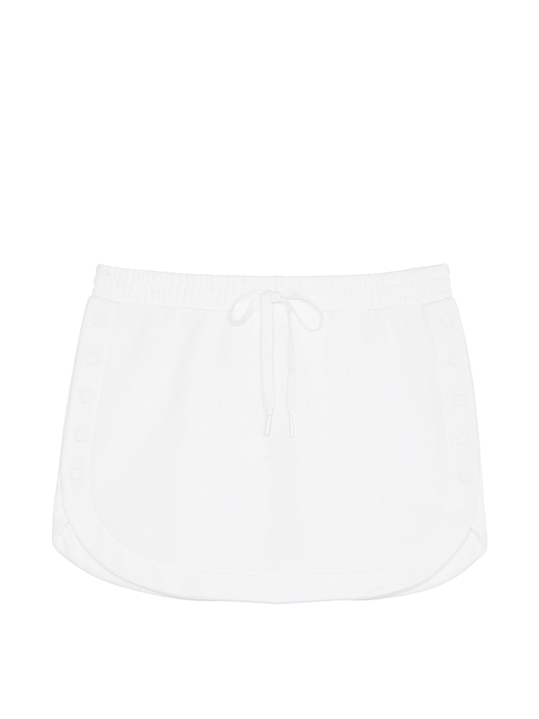 White Fleece Popper Skirt - Image 3 of 3