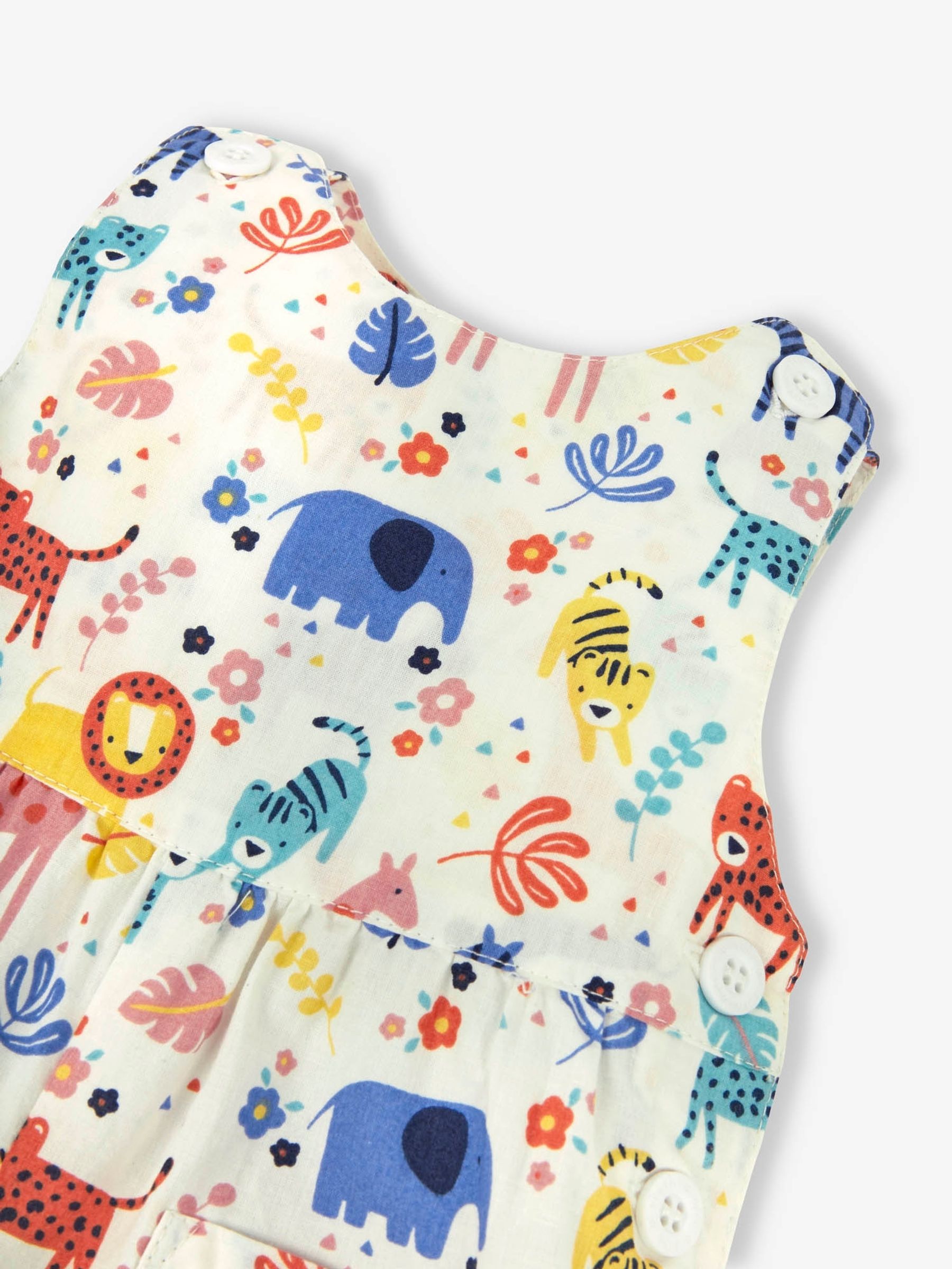 Cream Safari Print Dungarees - Image 2 of 6