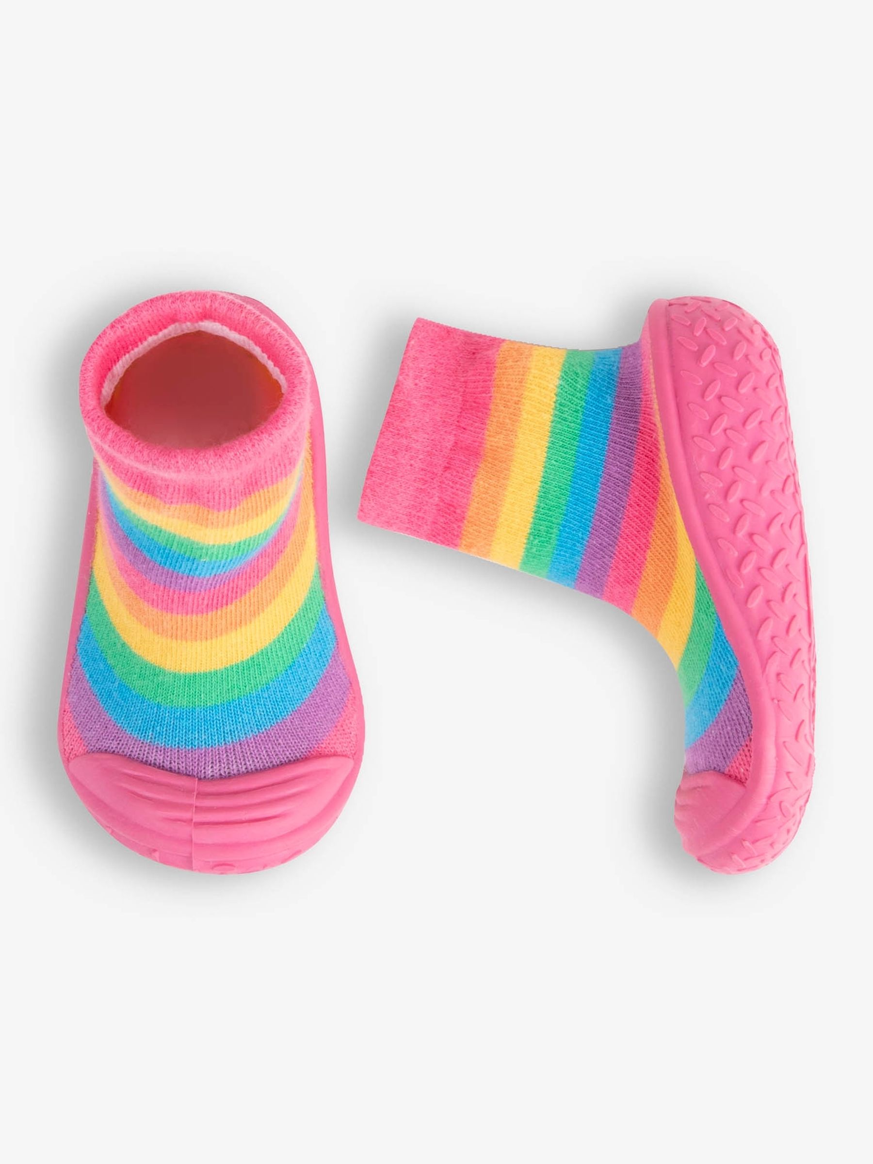 Rainbow Indoor Outdoor Slipper Socks - Image 3 of 4