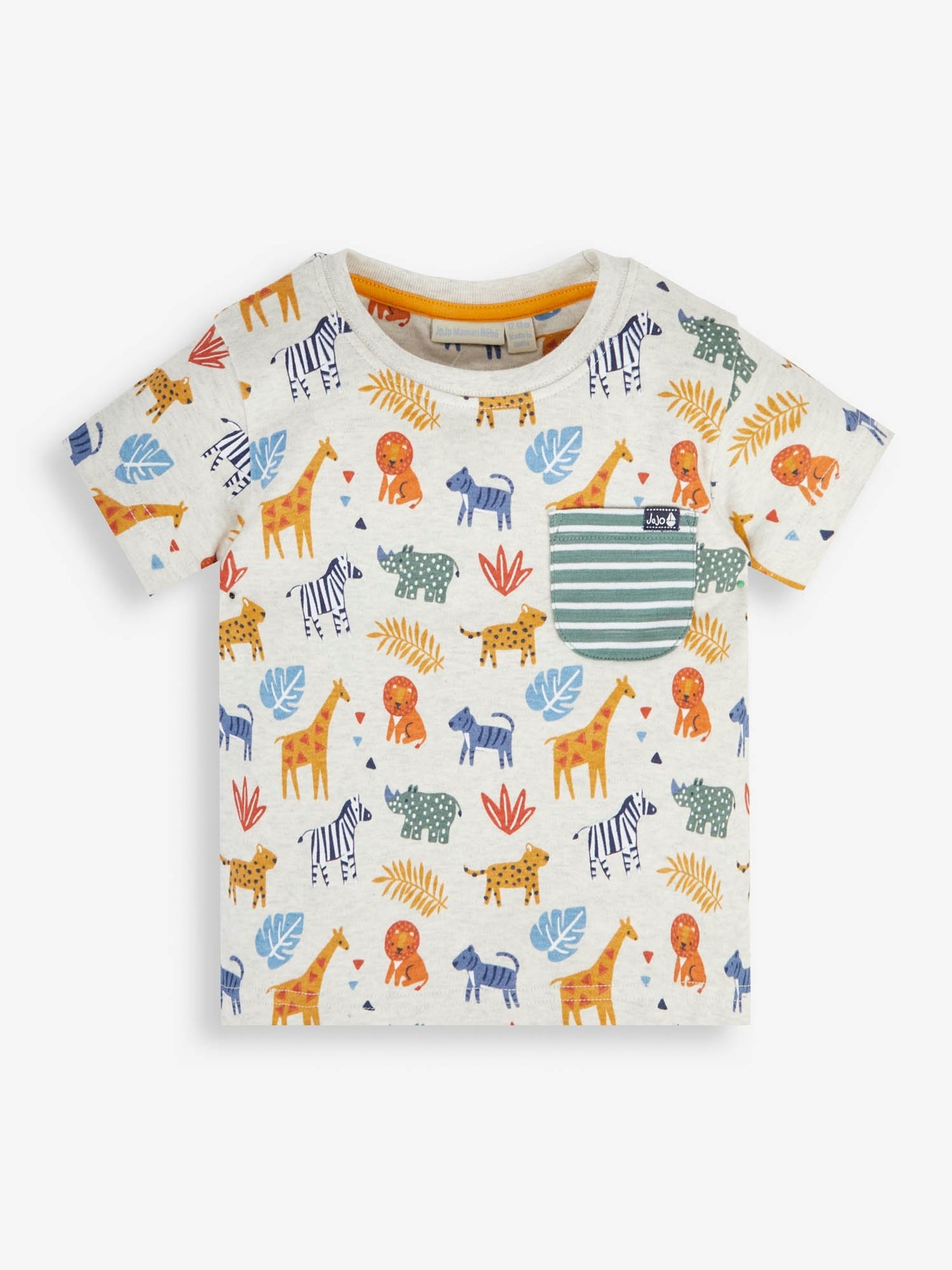 Natural Safari Print Pocket T-Shirt - Image 1 of 4