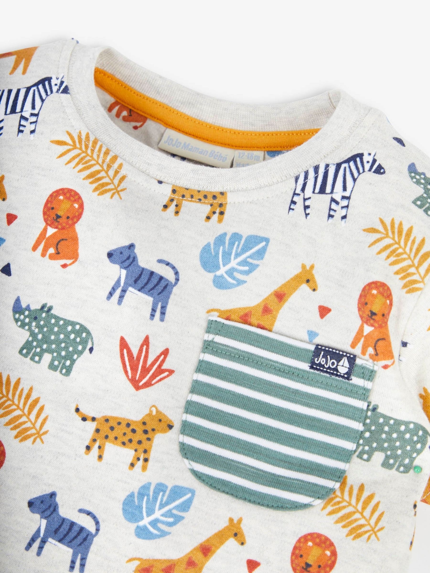 Natural Safari Print Pocket T-Shirt - Image 2 of 4