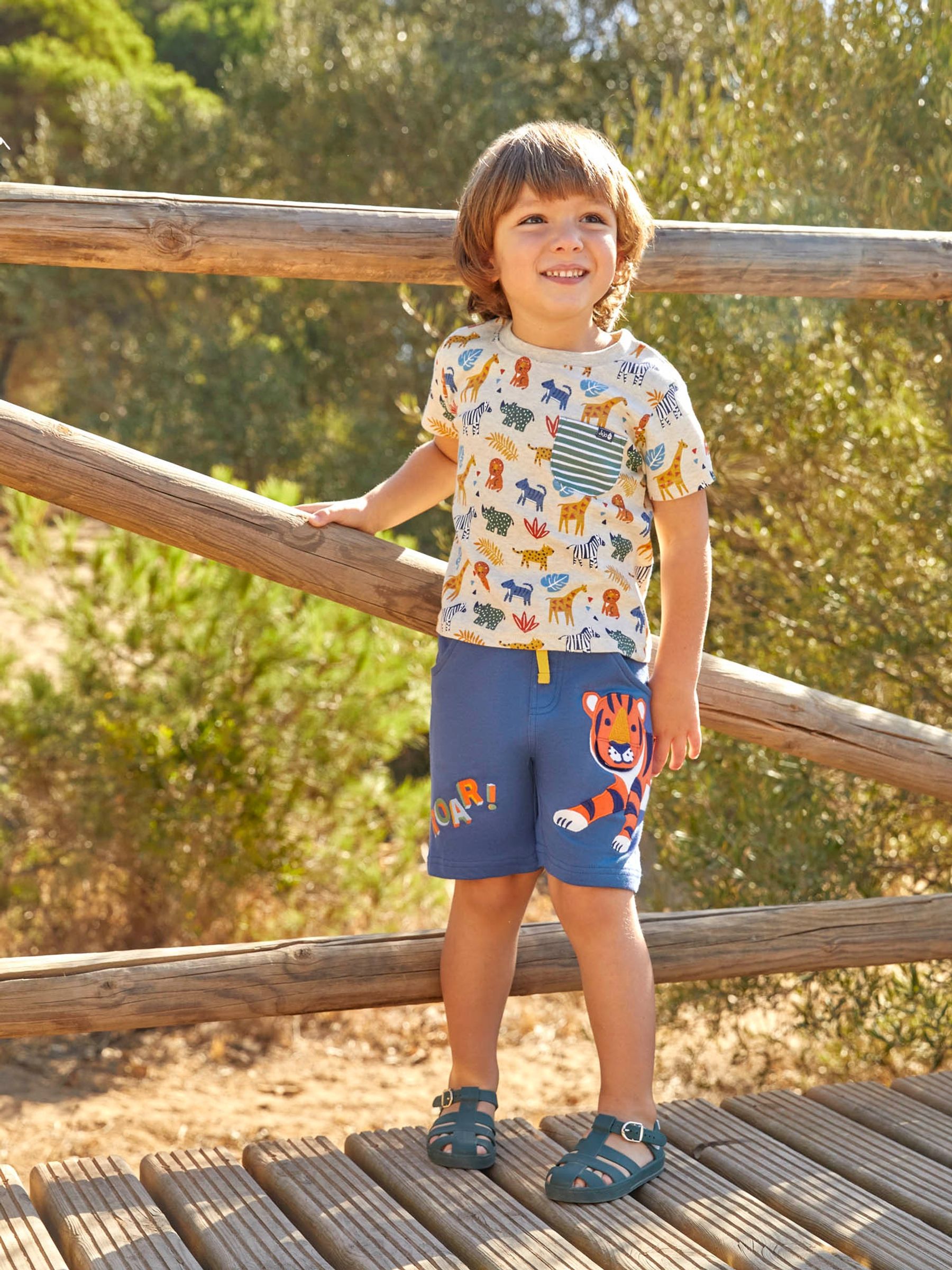 Natural Safari Print Pocket T-Shirt - Image 4 of 4