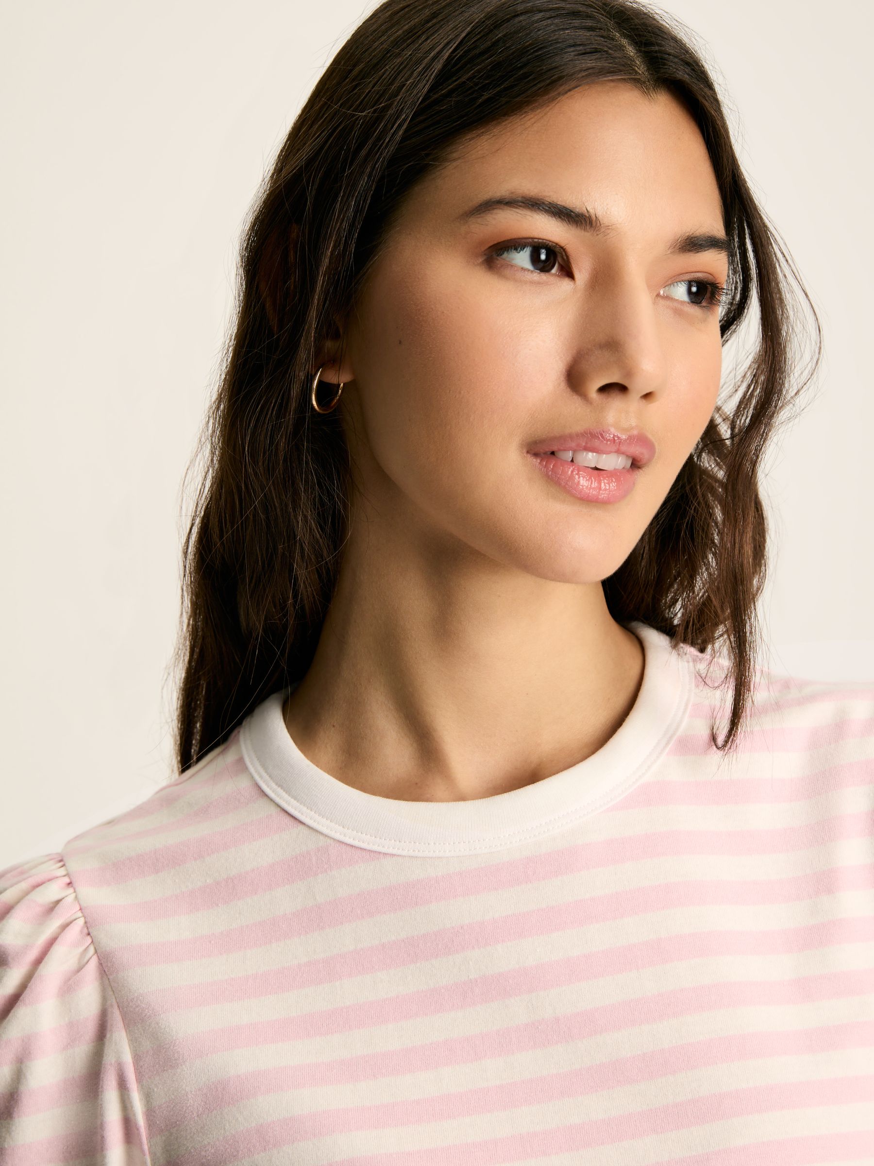 Erin Pink/Cream Short Sleeve T-Shirt - Image 6 of 8