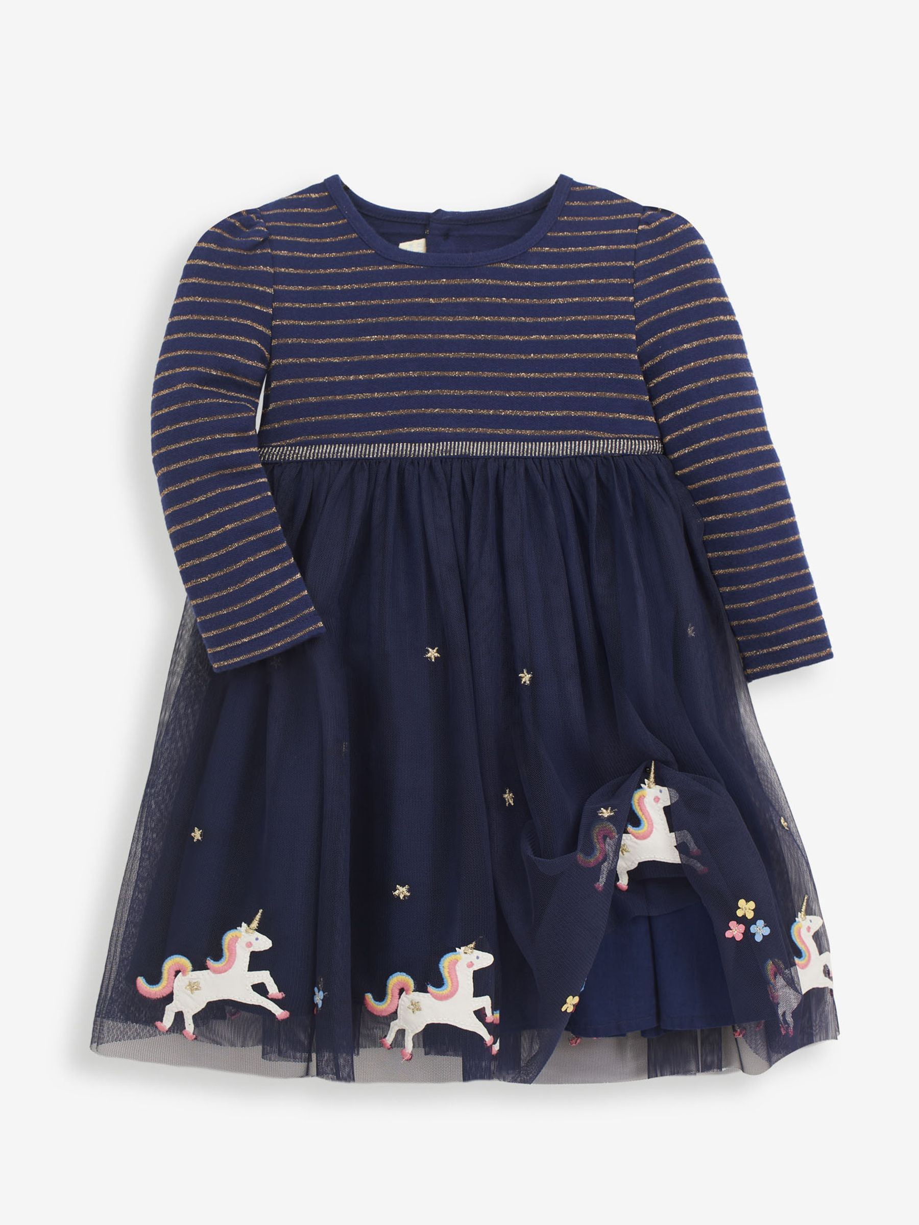 Unicorn Party Dress in Navy - Image 3 of 4