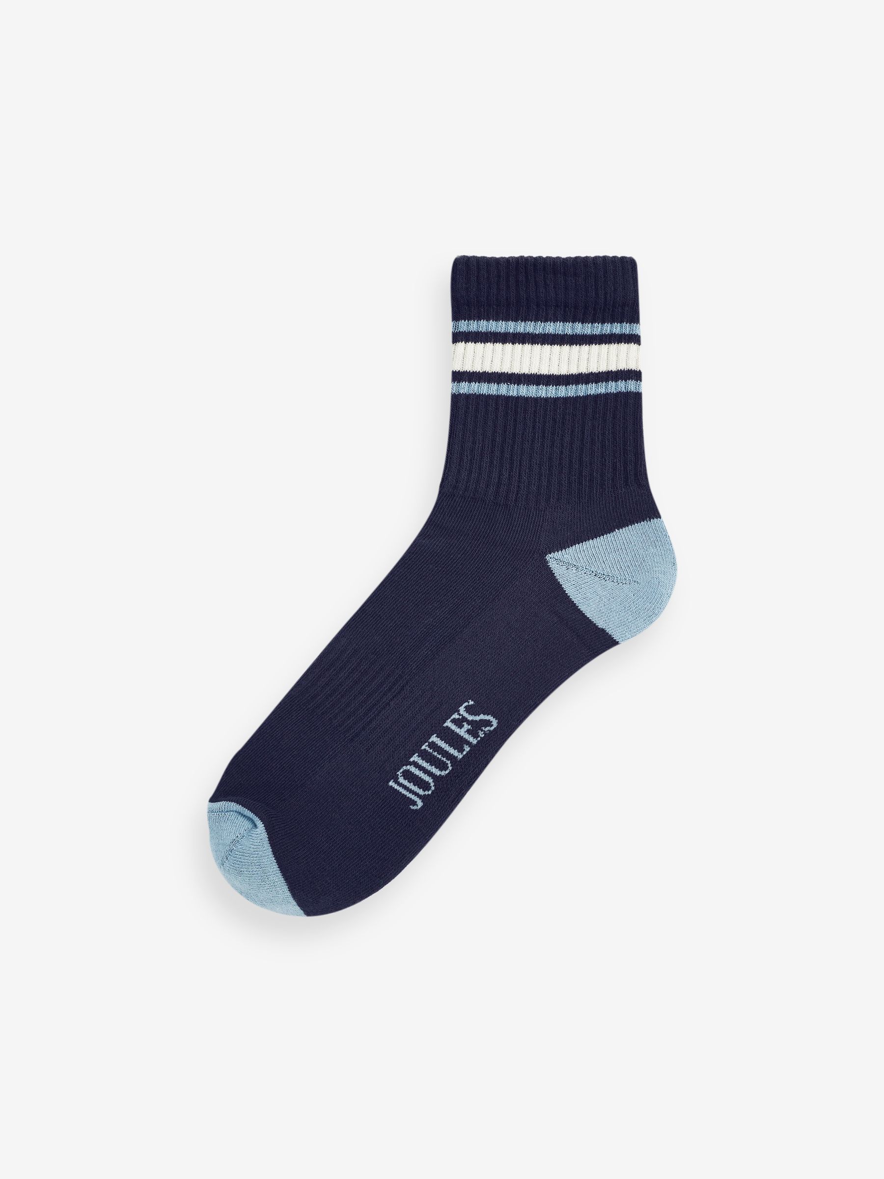 Men's Volley White/Blue Tennis Socks (size 7-12) - Image 2 of 5