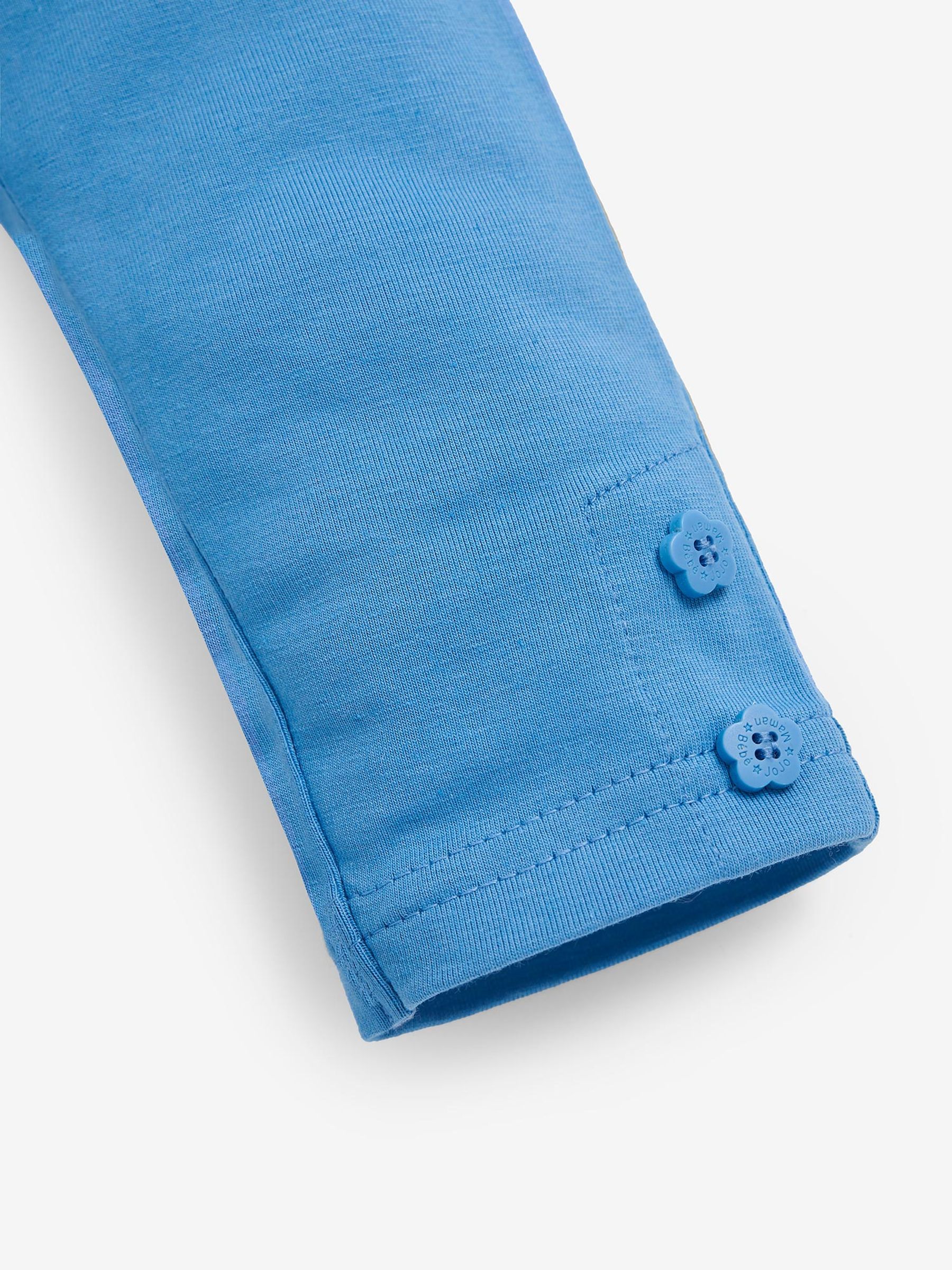 Periwinkle Blue Ditsy & Blue Girls' 2-Pack Leggings - Image 5 of 5