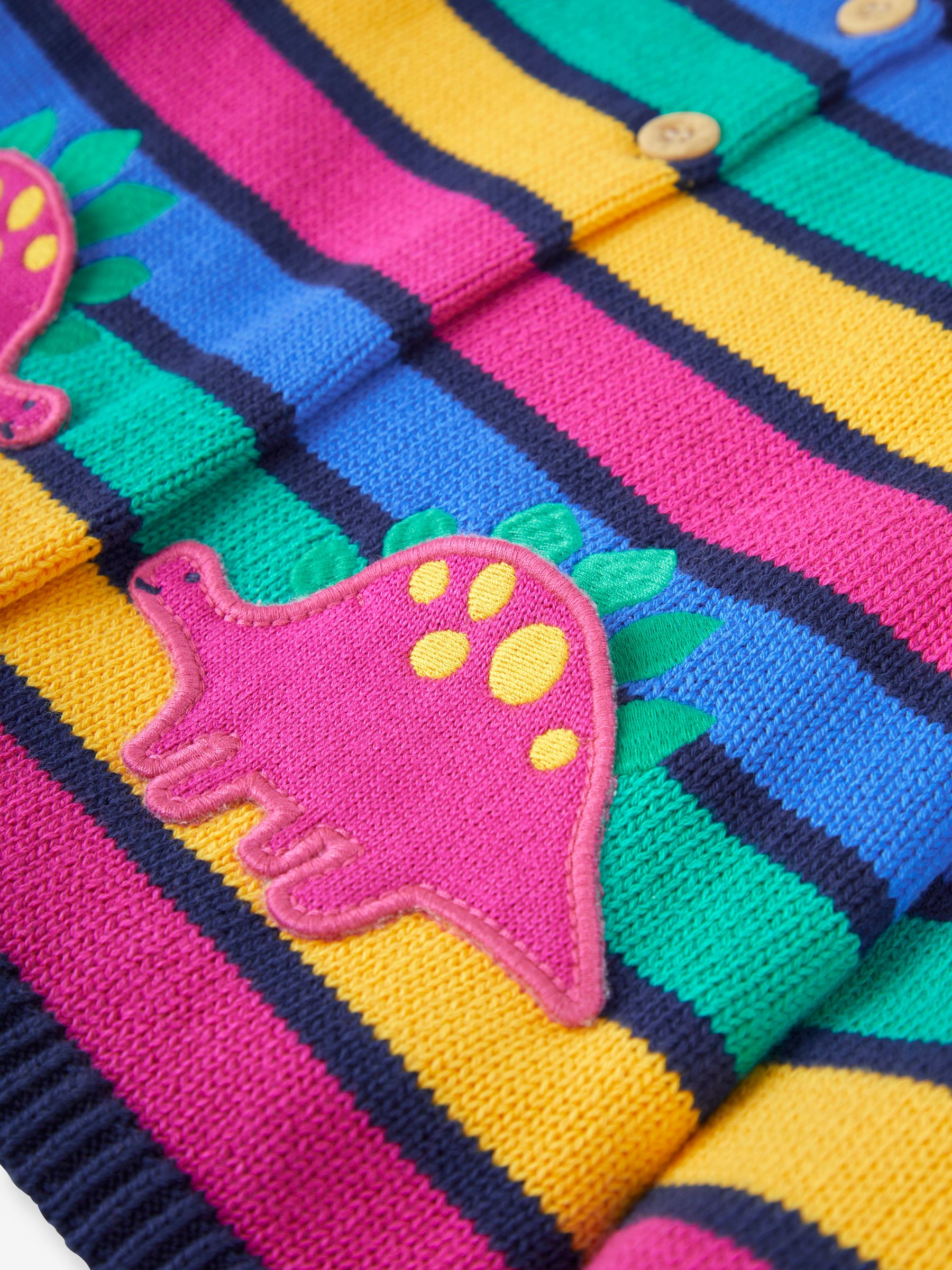 Navy Girls' Dinosaur Cardigan - Image 3 of 3