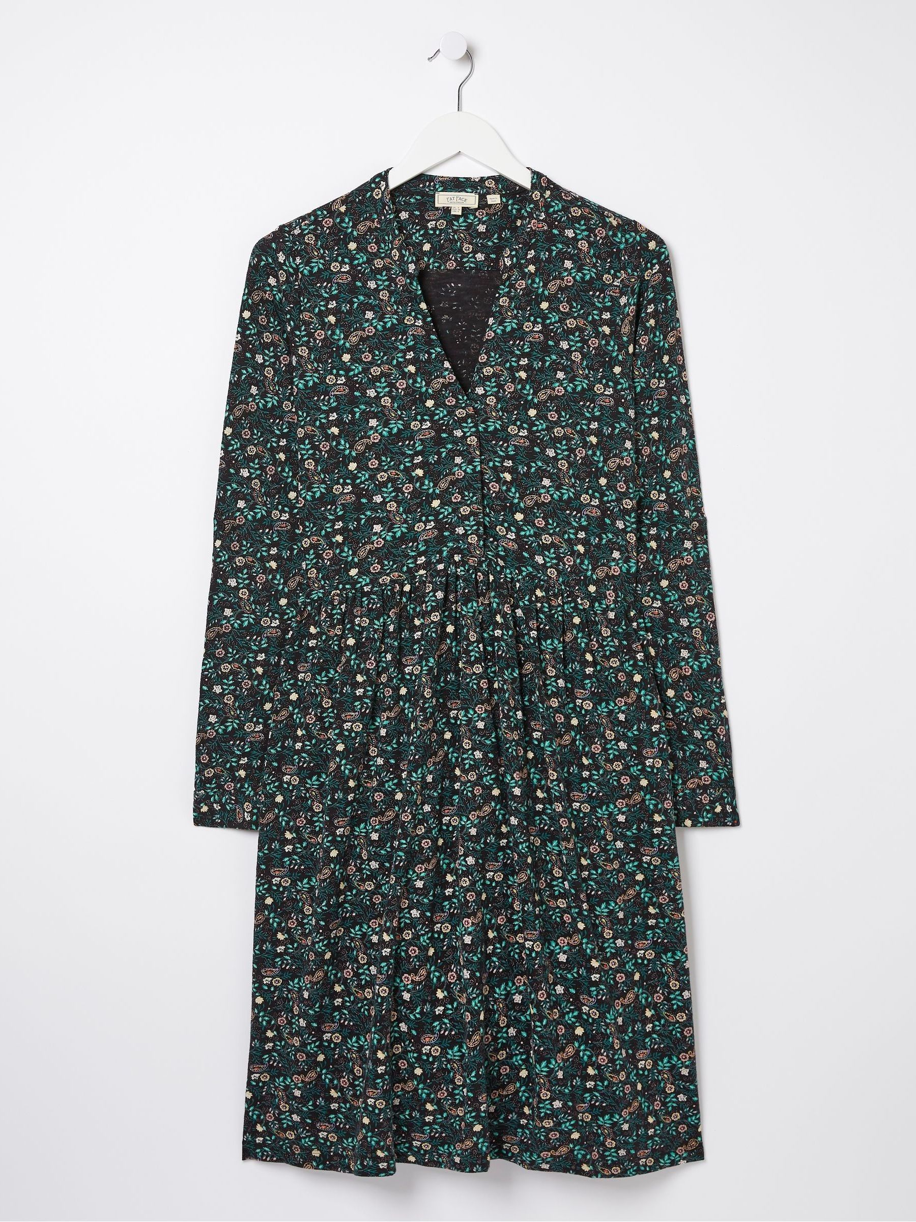 Black Elsie Evergreen Jersey Dress - Image 5 of 5