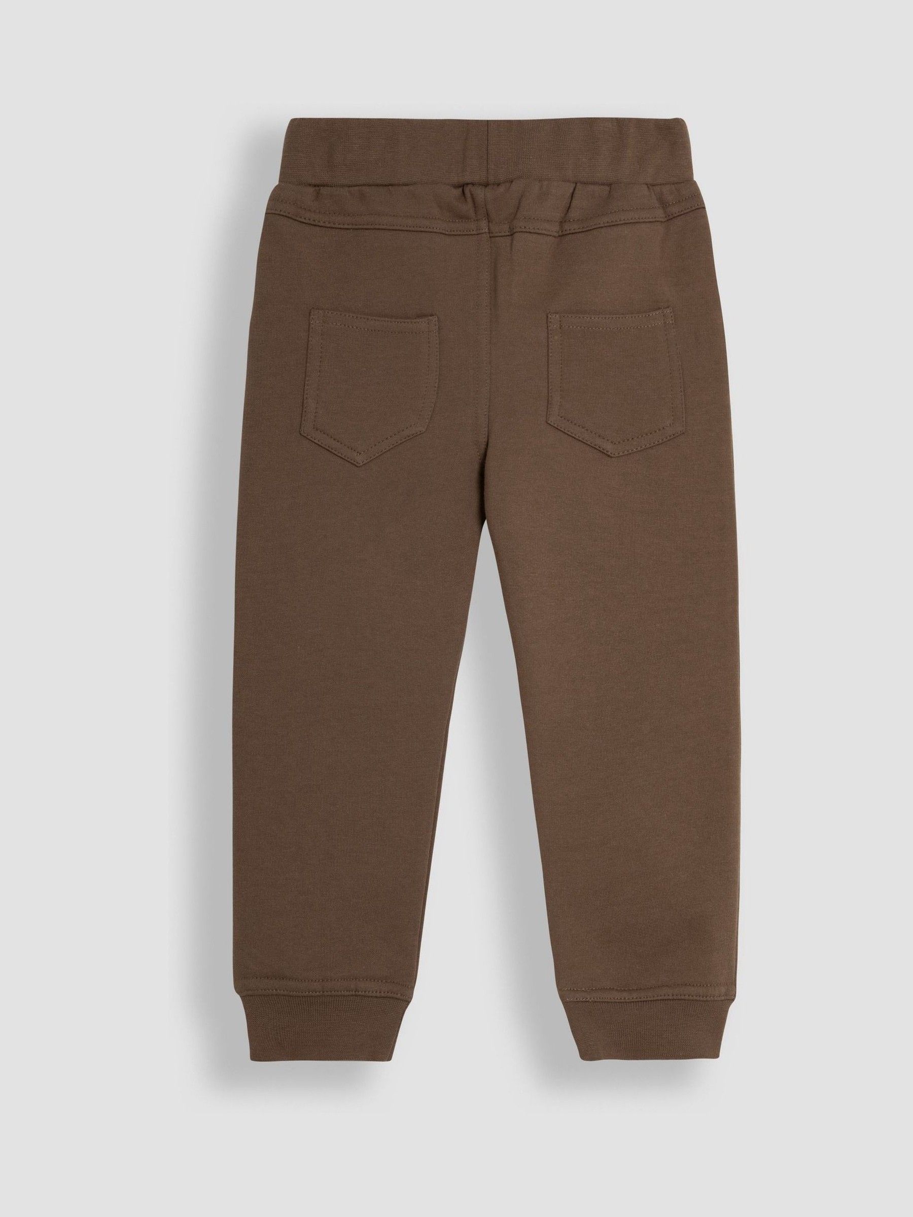 Brown & Natural 100% Cotton Joggers 2 Pack - Image 6 of 8