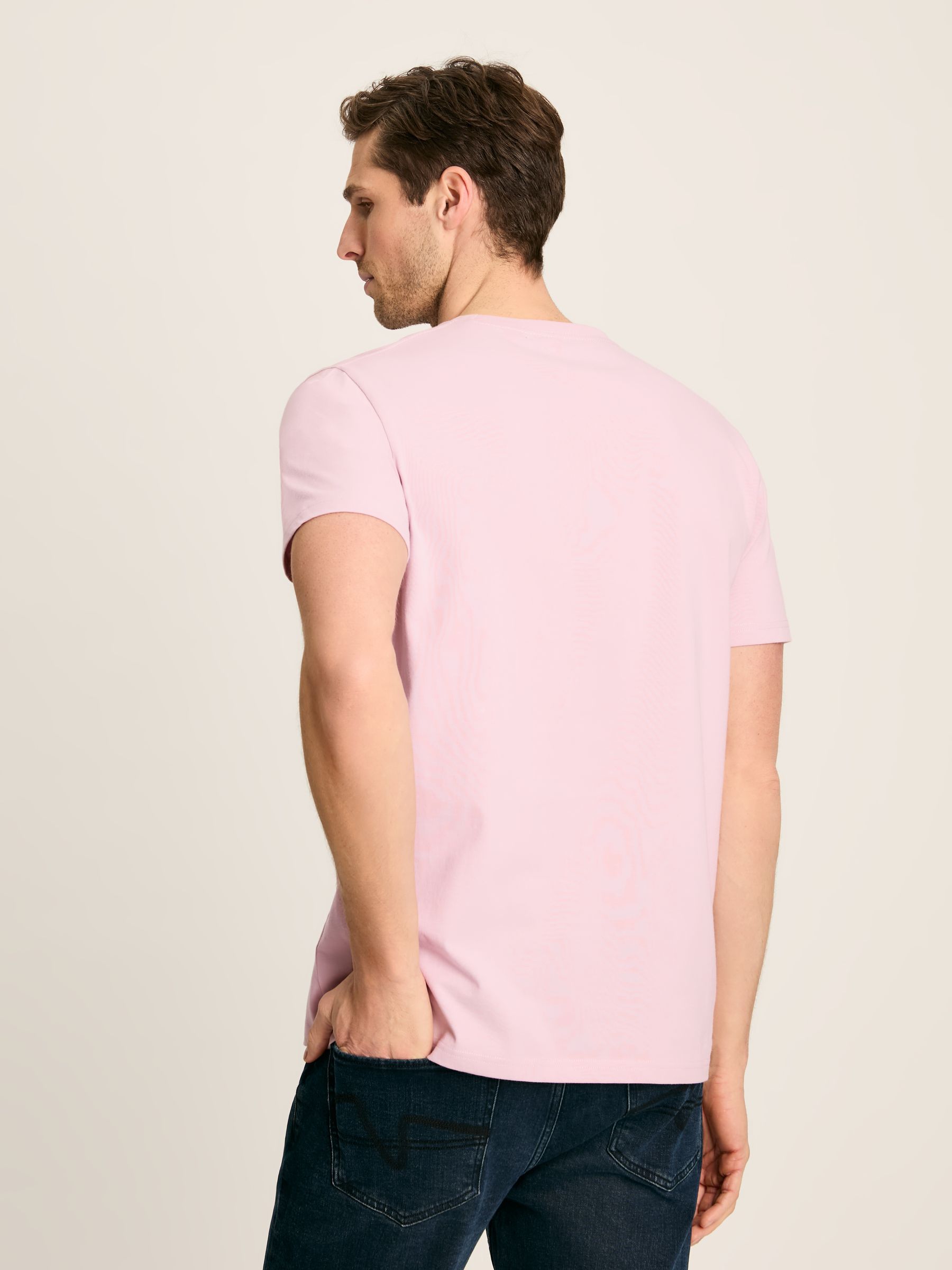 Denton Pink Jersey Crew Neck T-Shirt - Image 2 of 4