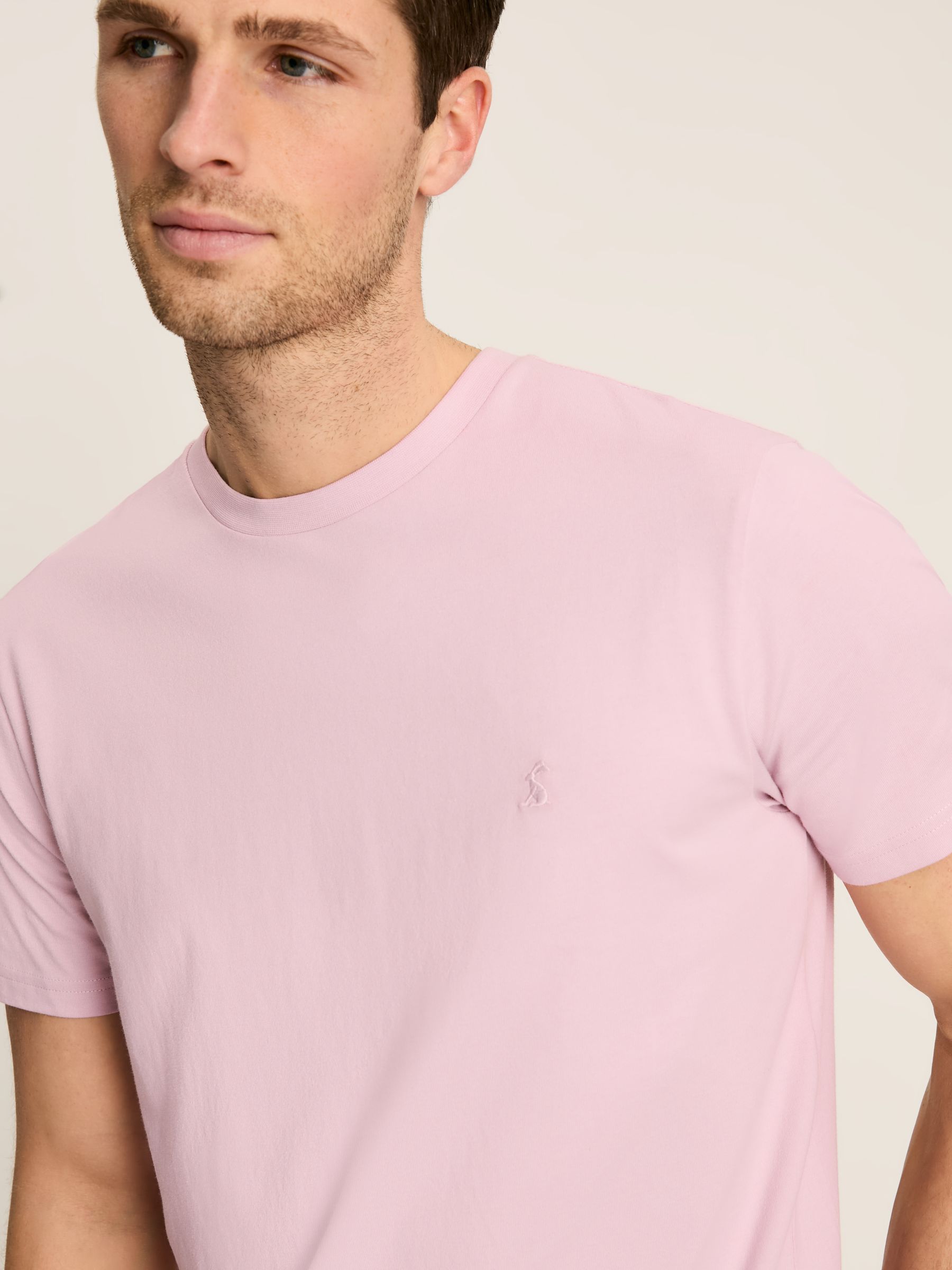 Denton Pink Jersey Crew Neck T-Shirt - Image 3 of 4