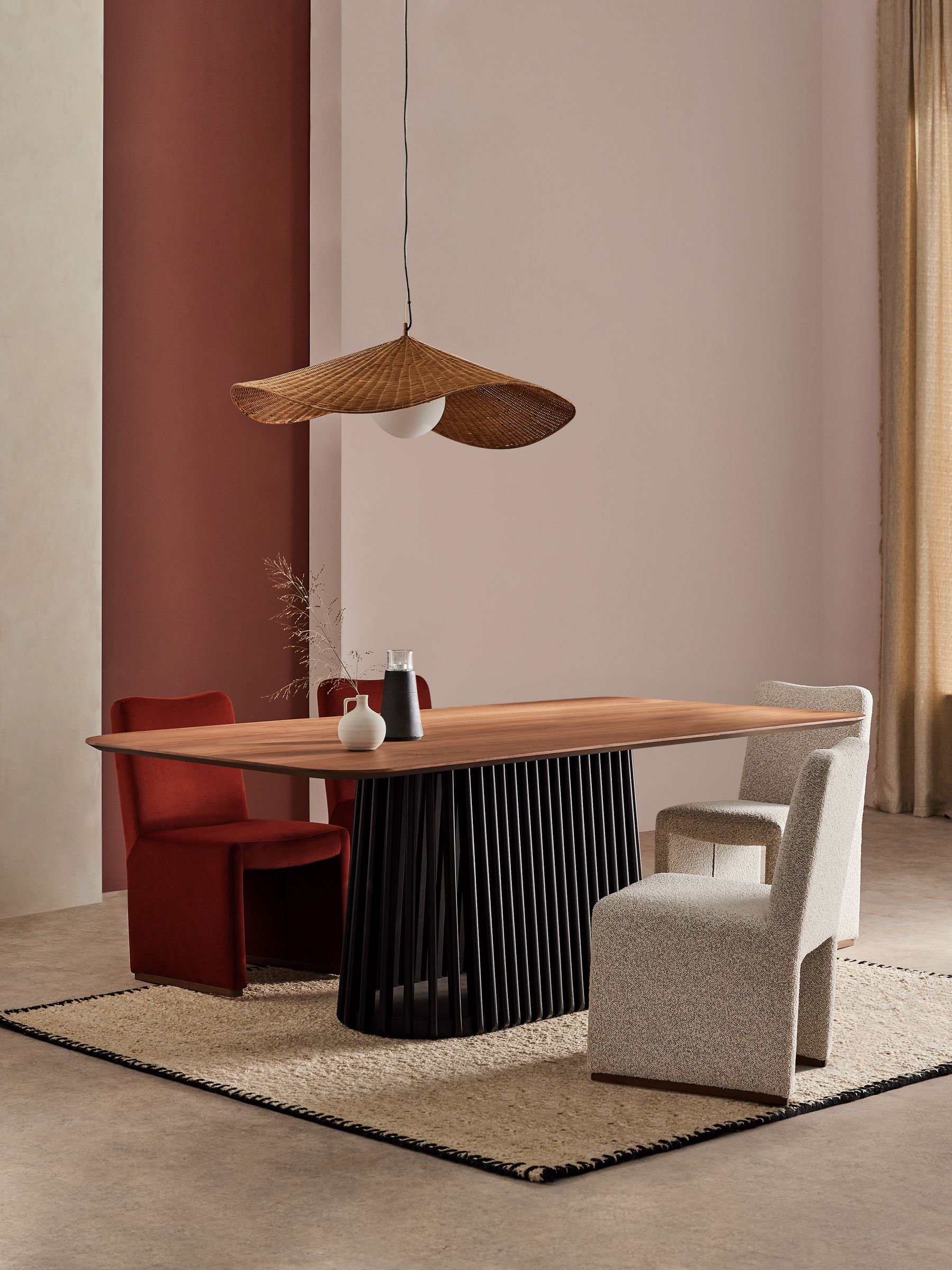Zaragoza 8 Seat Dining Table in Walnut - Image 1 of 6