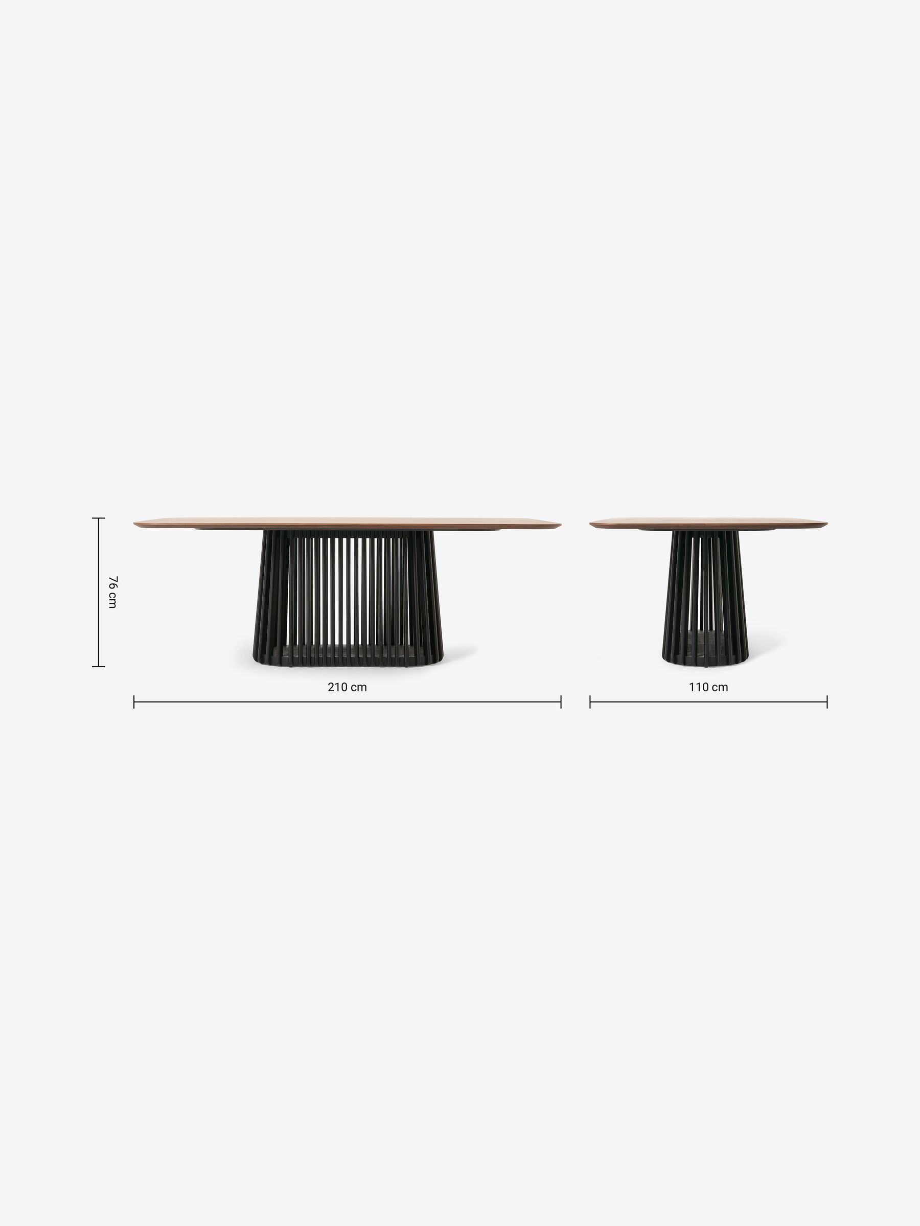 Zaragoza 8 Seat Dining Table in Walnut - Image 6 of 6