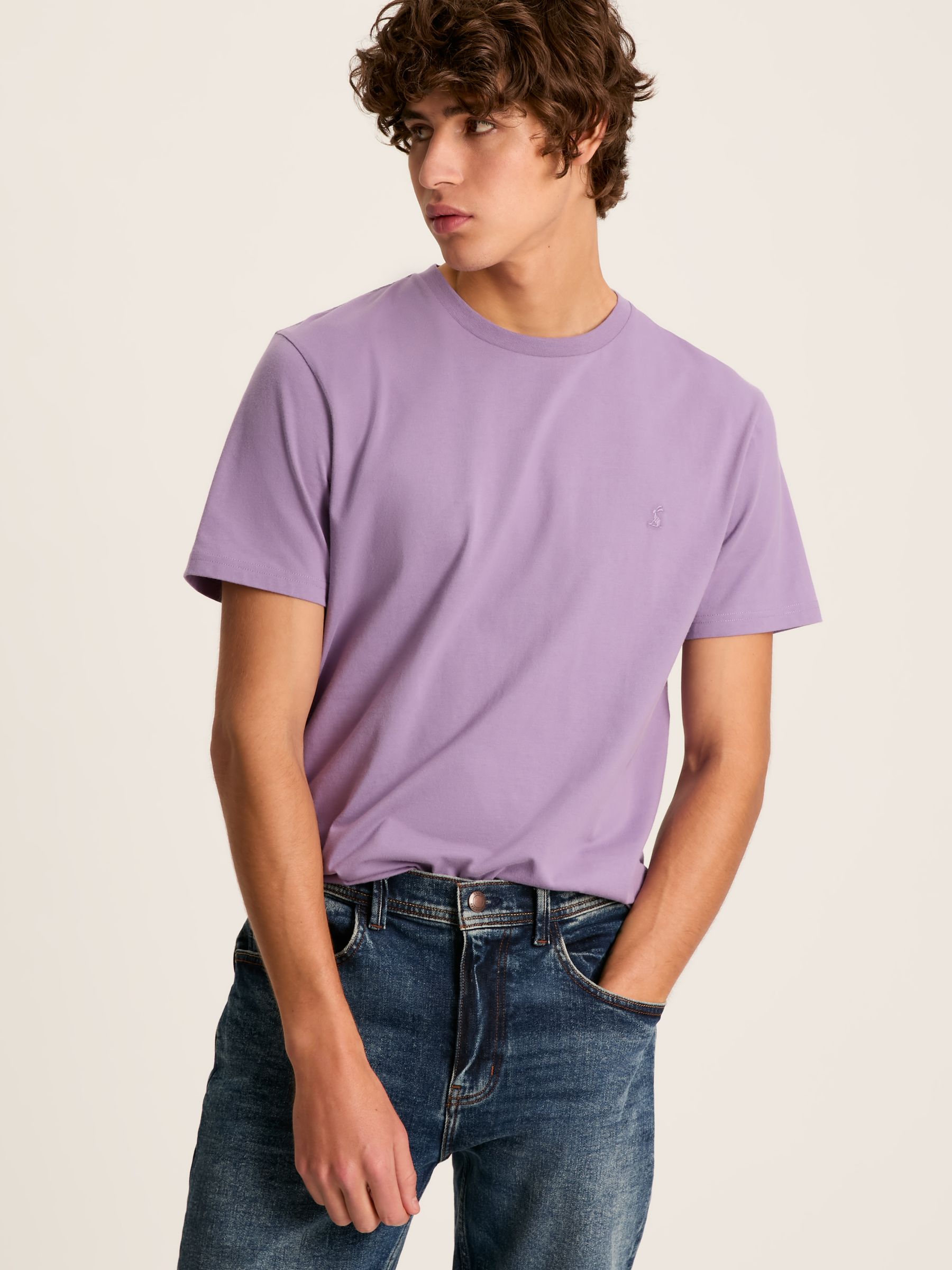 Denton Purple Jersey Crew Neck T-Shirt - Image 1 of 6