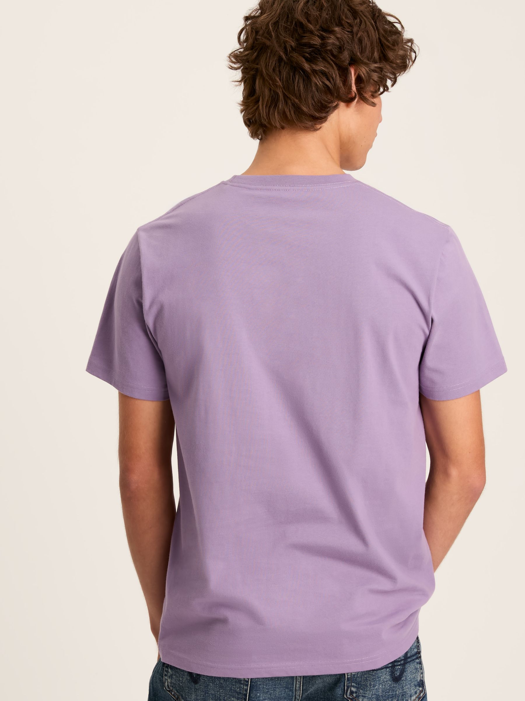 Denton Purple Jersey Crew Neck T-Shirt - Image 2 of 6