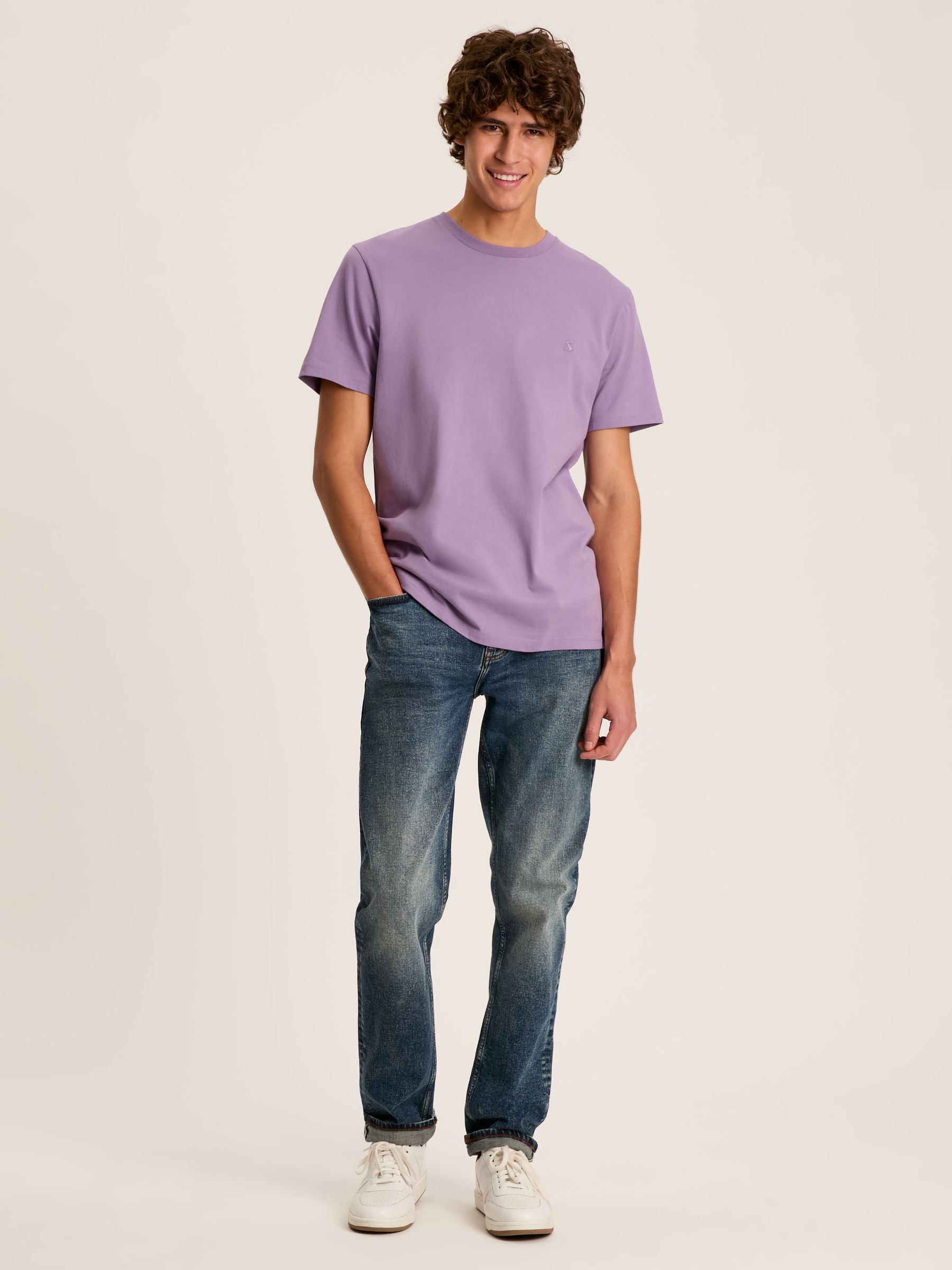 Denton Purple Jersey Crew Neck T-Shirt - Image 3 of 6